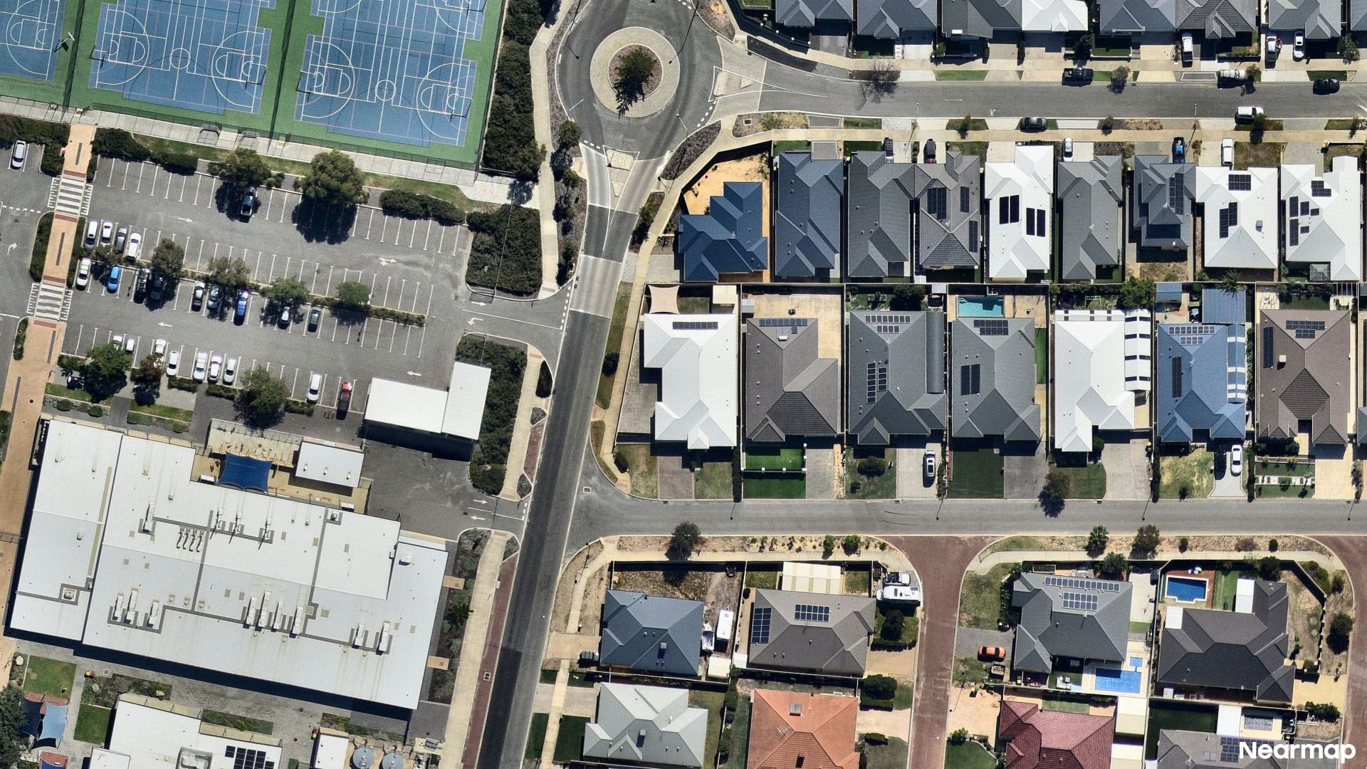 Vertical aerial view