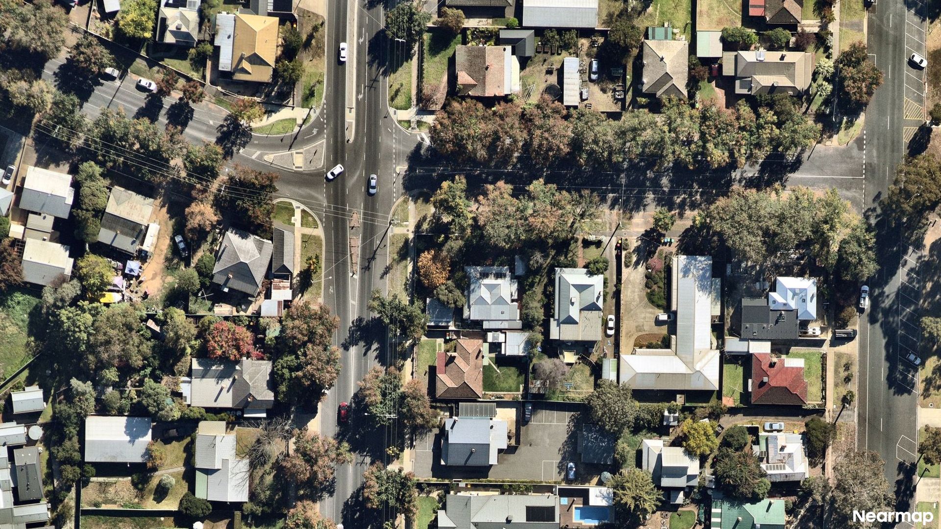Vertical aerial view