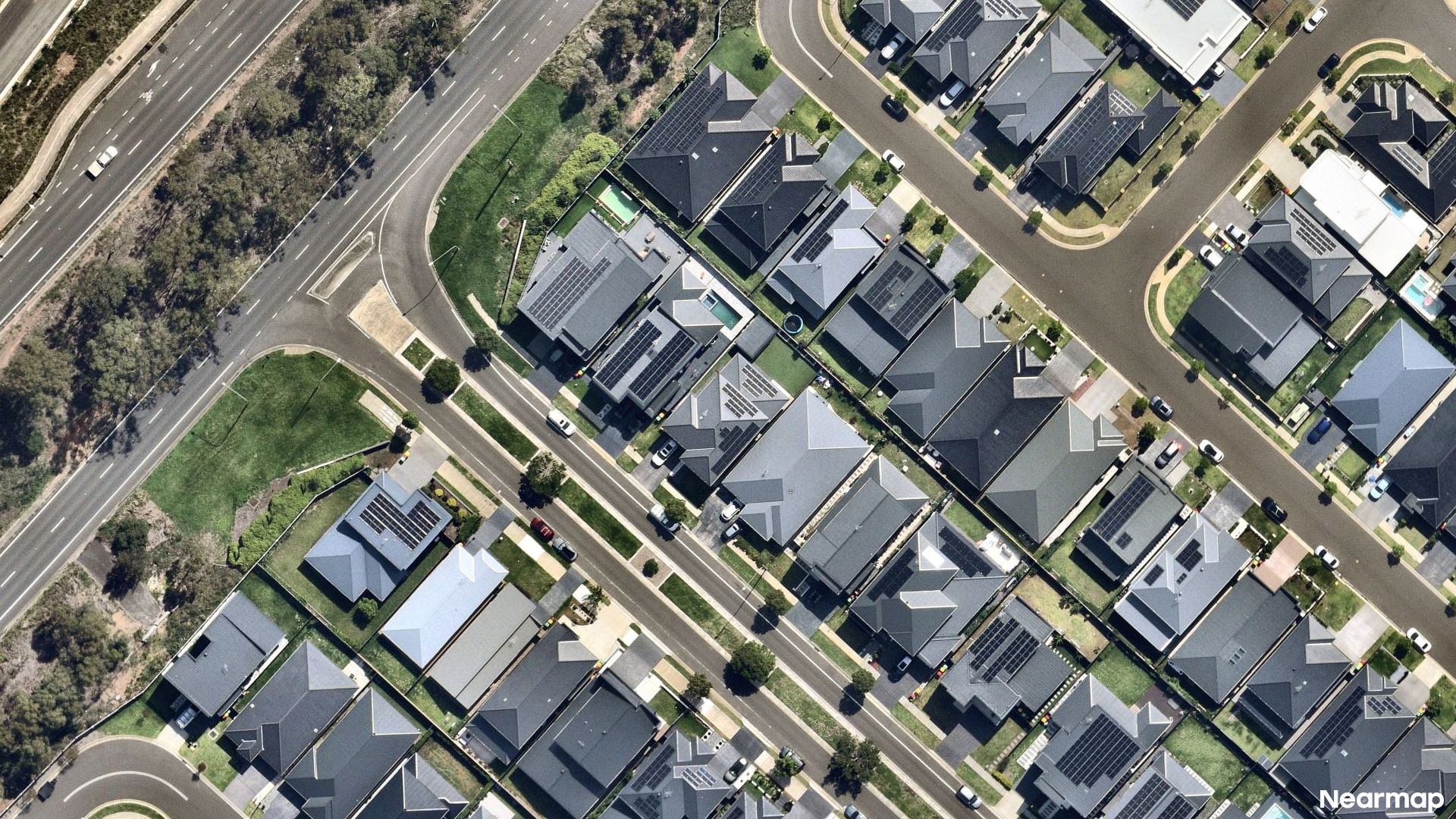 Vertical aerial view