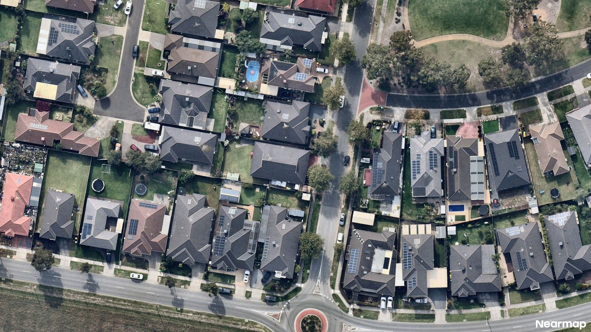 Vertical aerial view