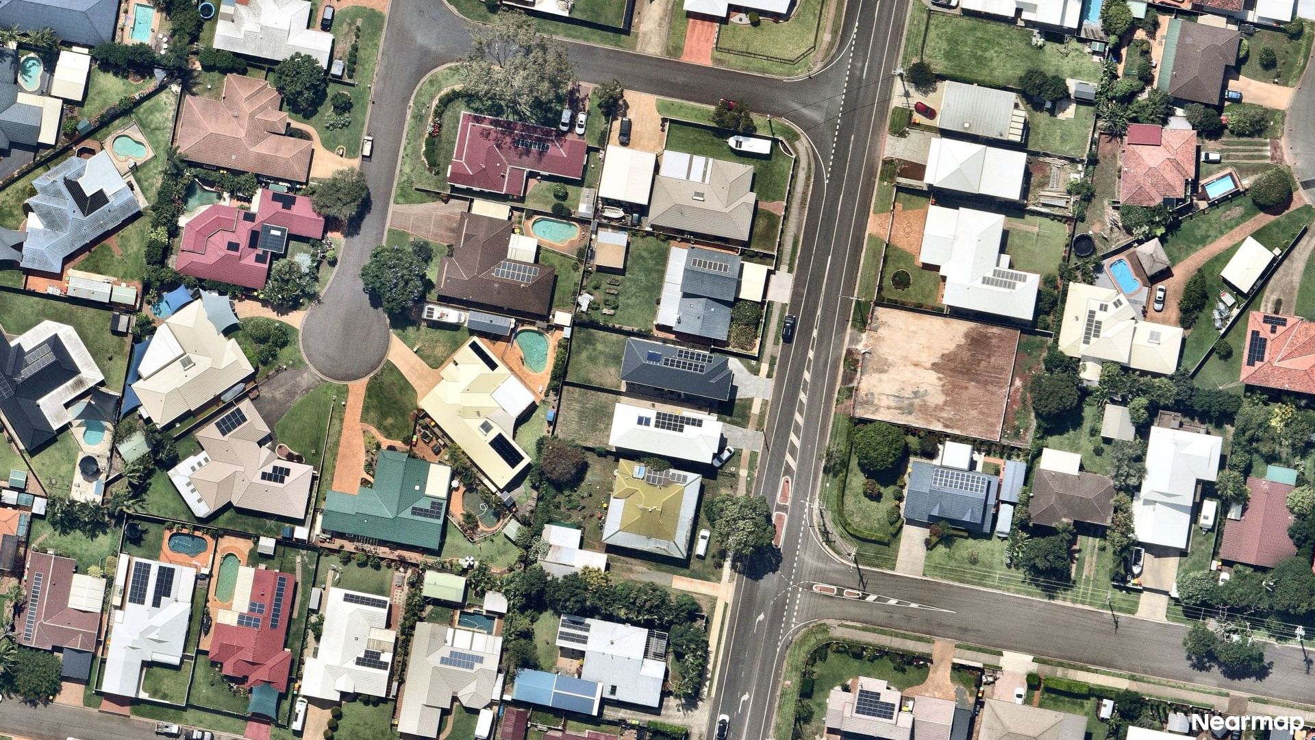 Vertical aerial view