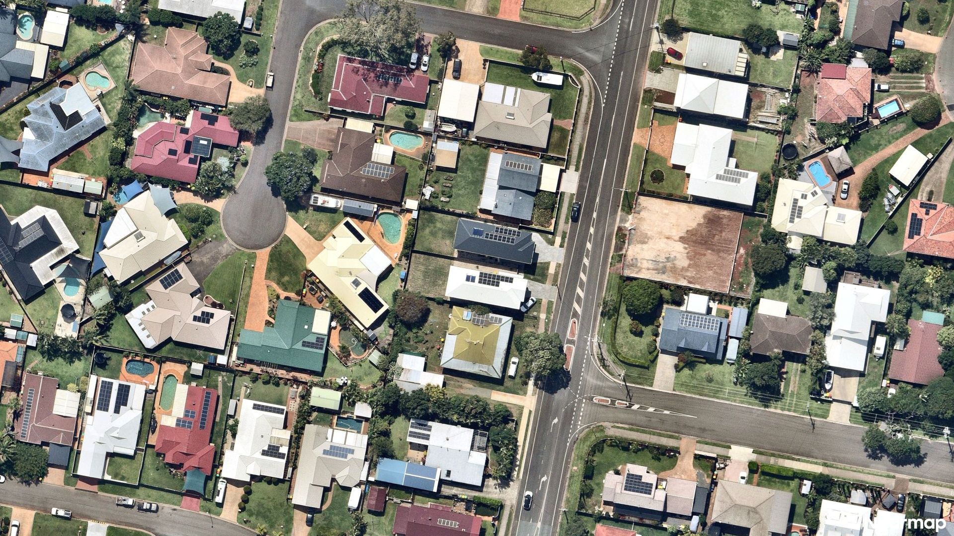 Vertical aerial view