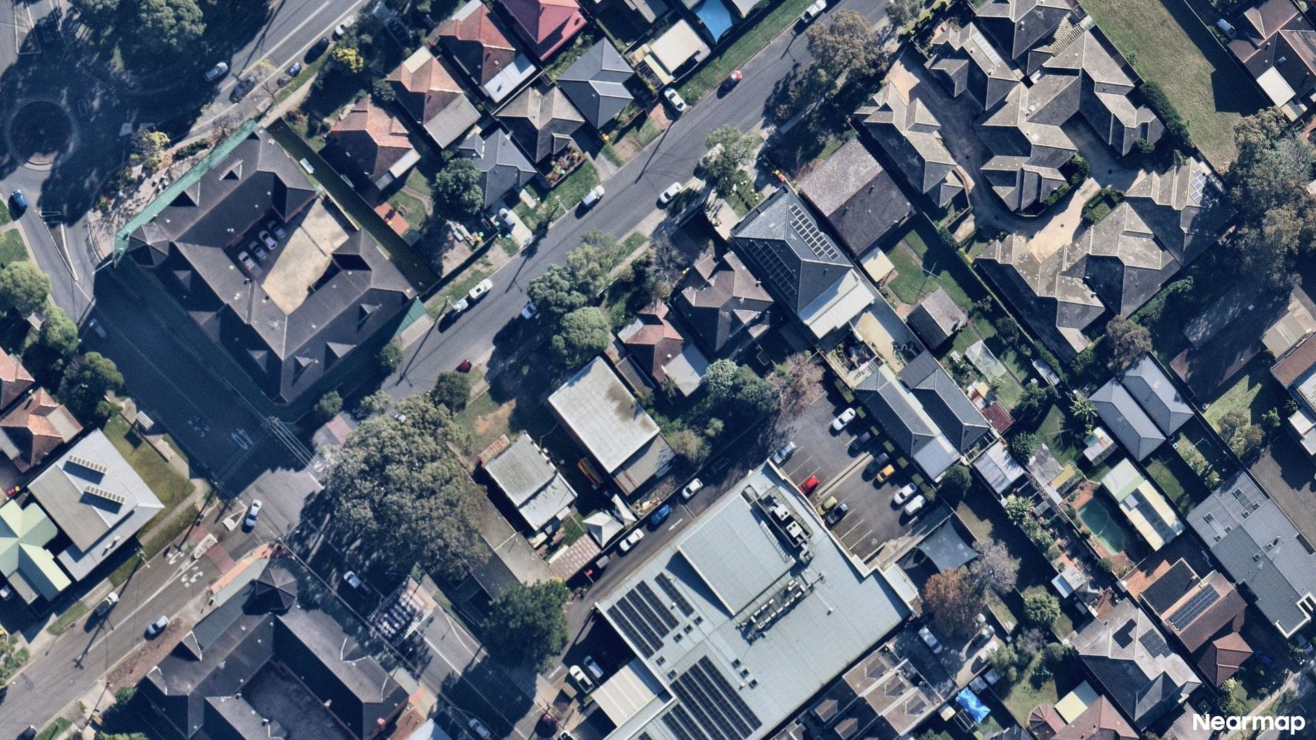 Vertical aerial view