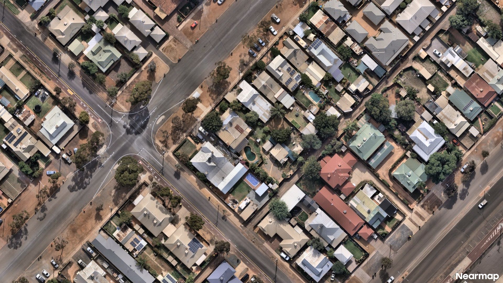 Vertical aerial view