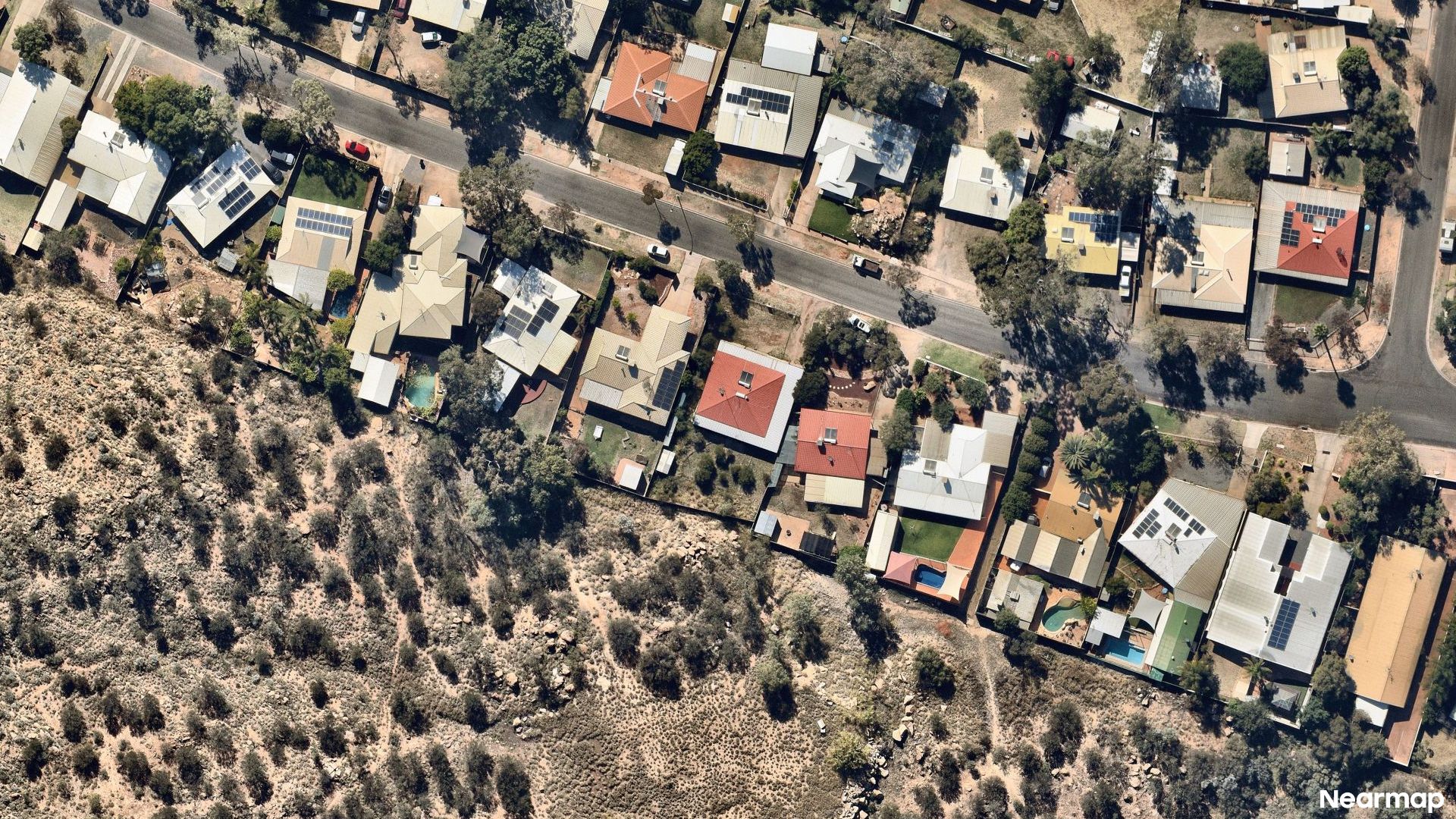 Vertical aerial view