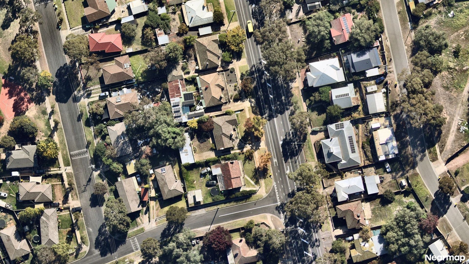 Vertical aerial view
