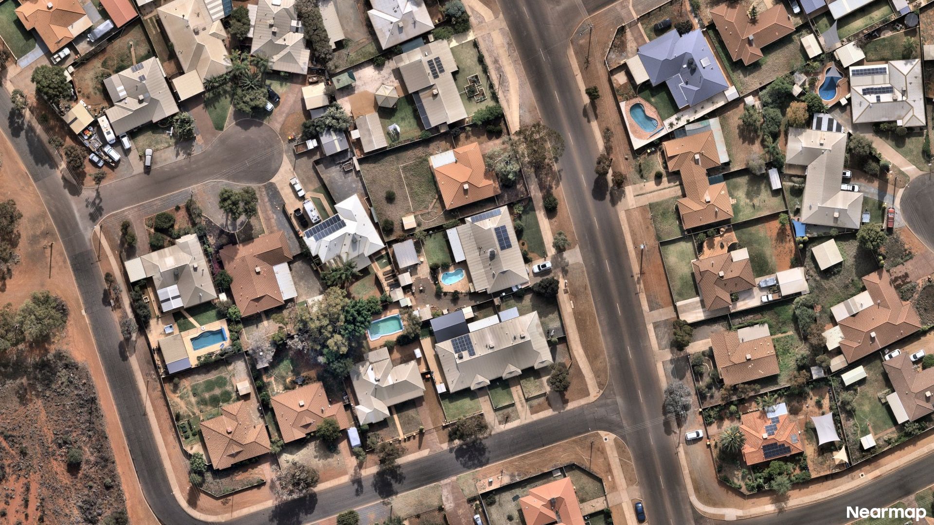 Vertical aerial view
