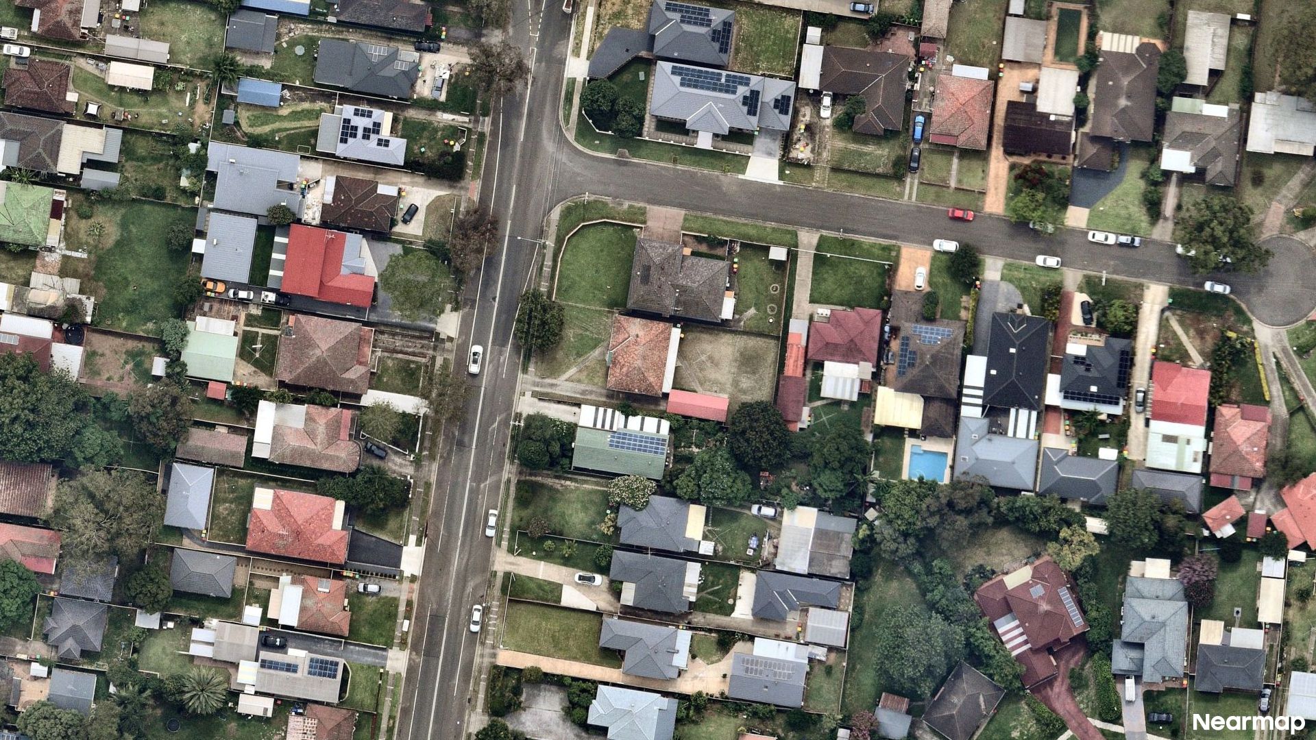 Vertical aerial view