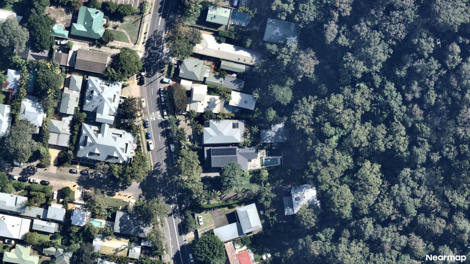 Vertical aerial view