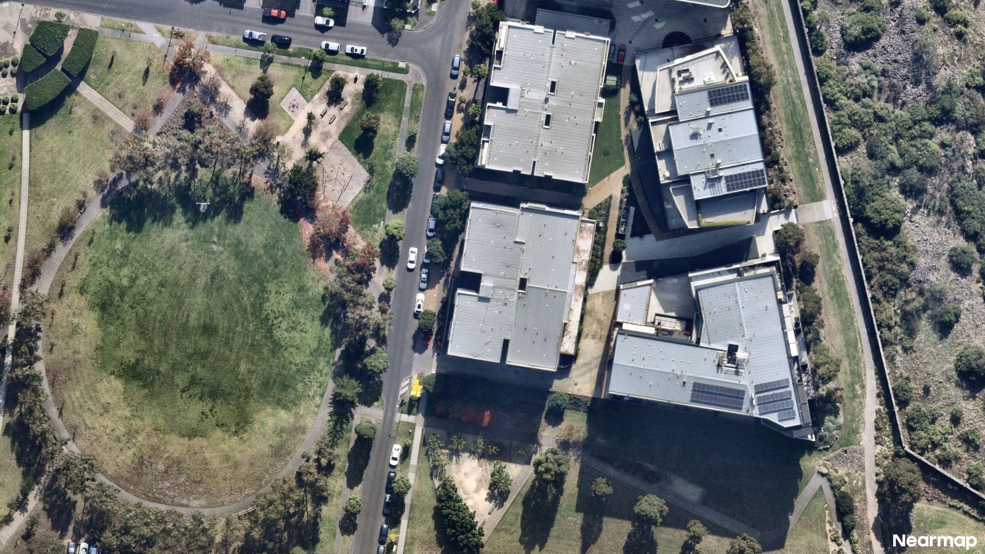Vertical aerial view
