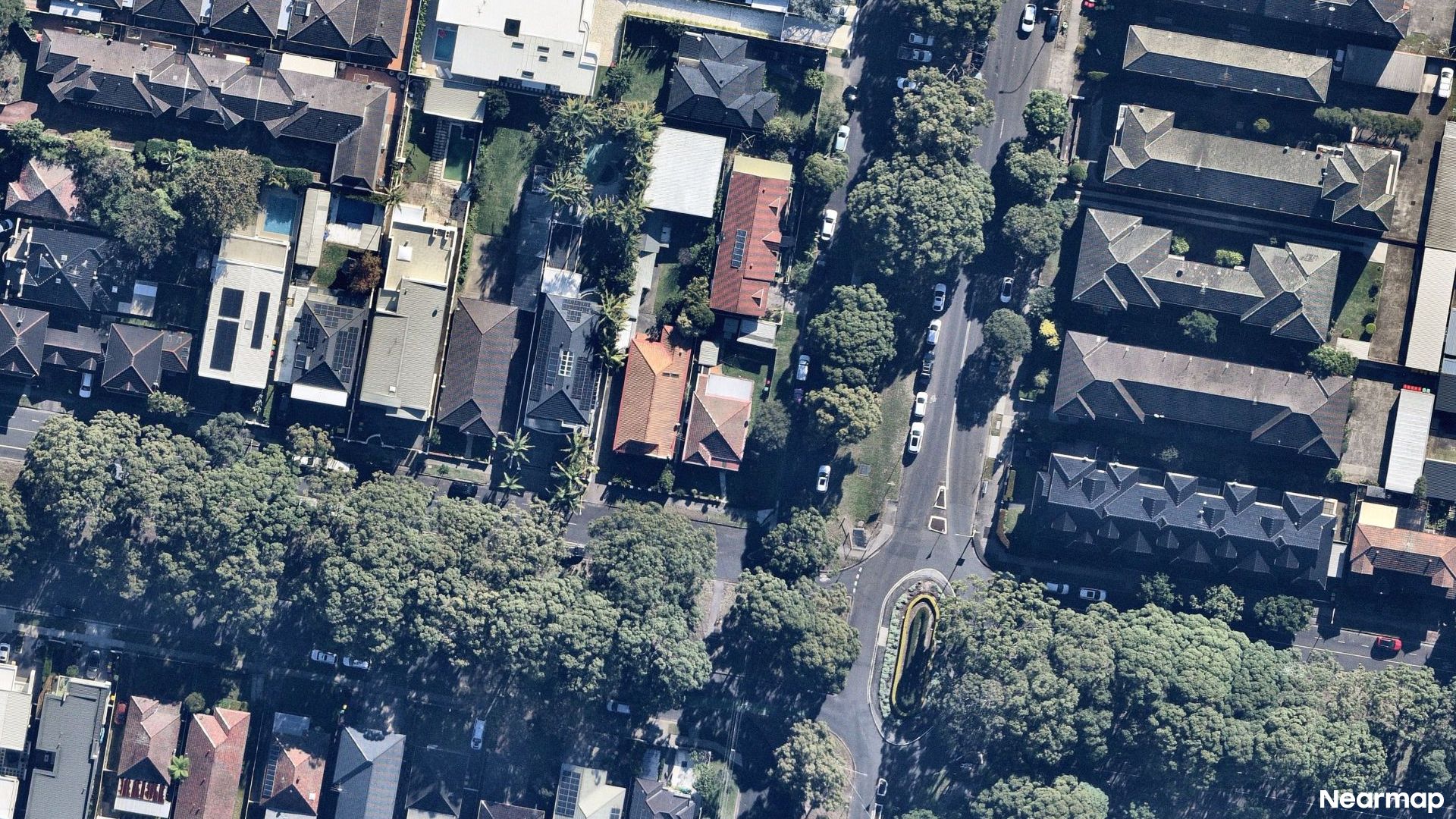 Vertical aerial view