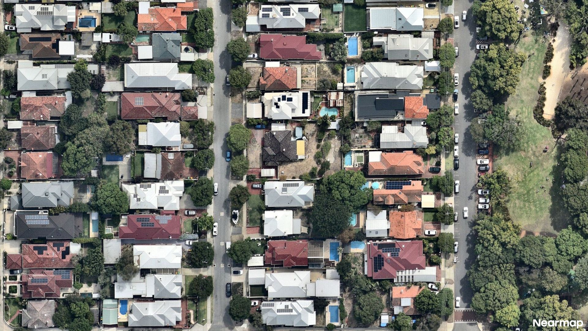 Vertical aerial view