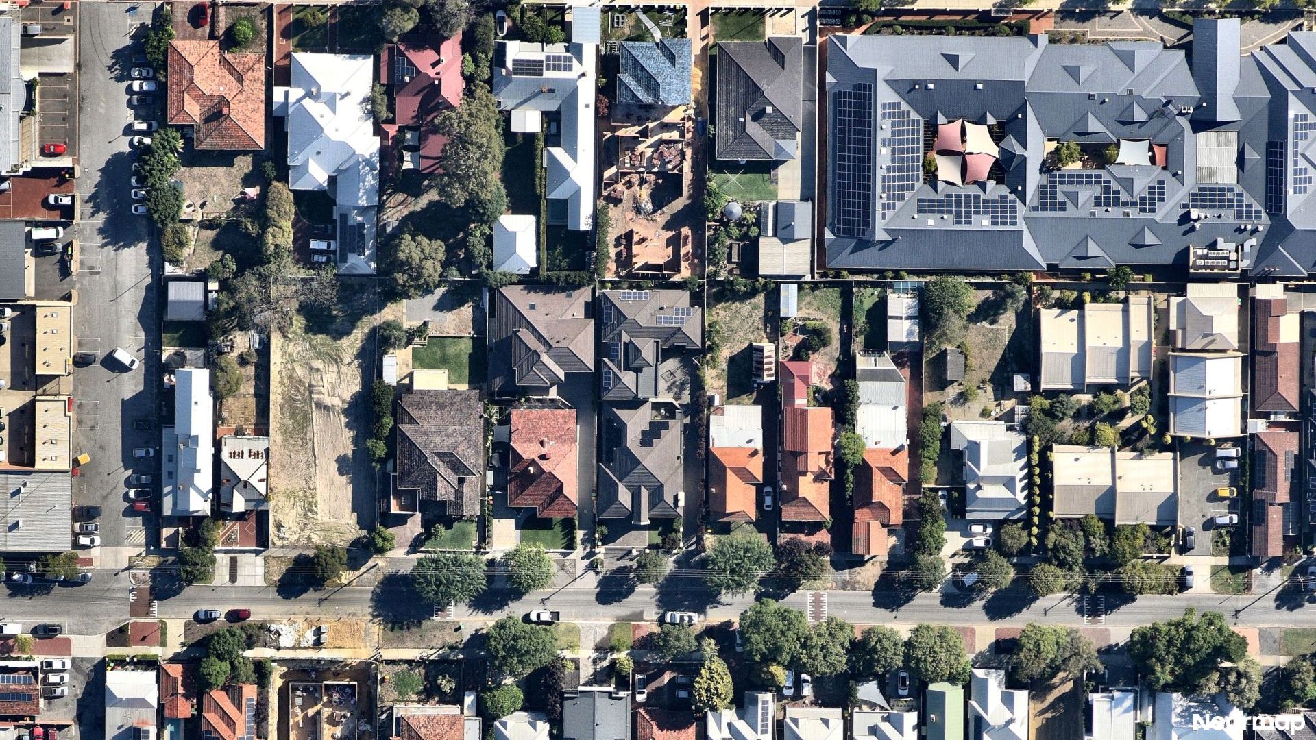 Vertical aerial view