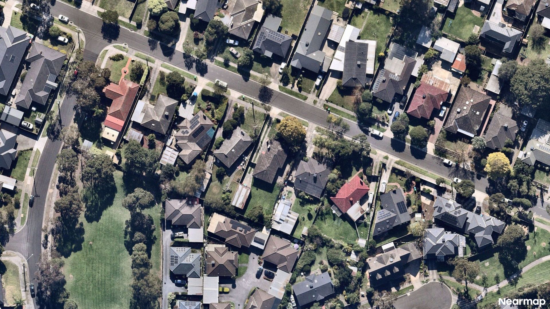 Vertical aerial view