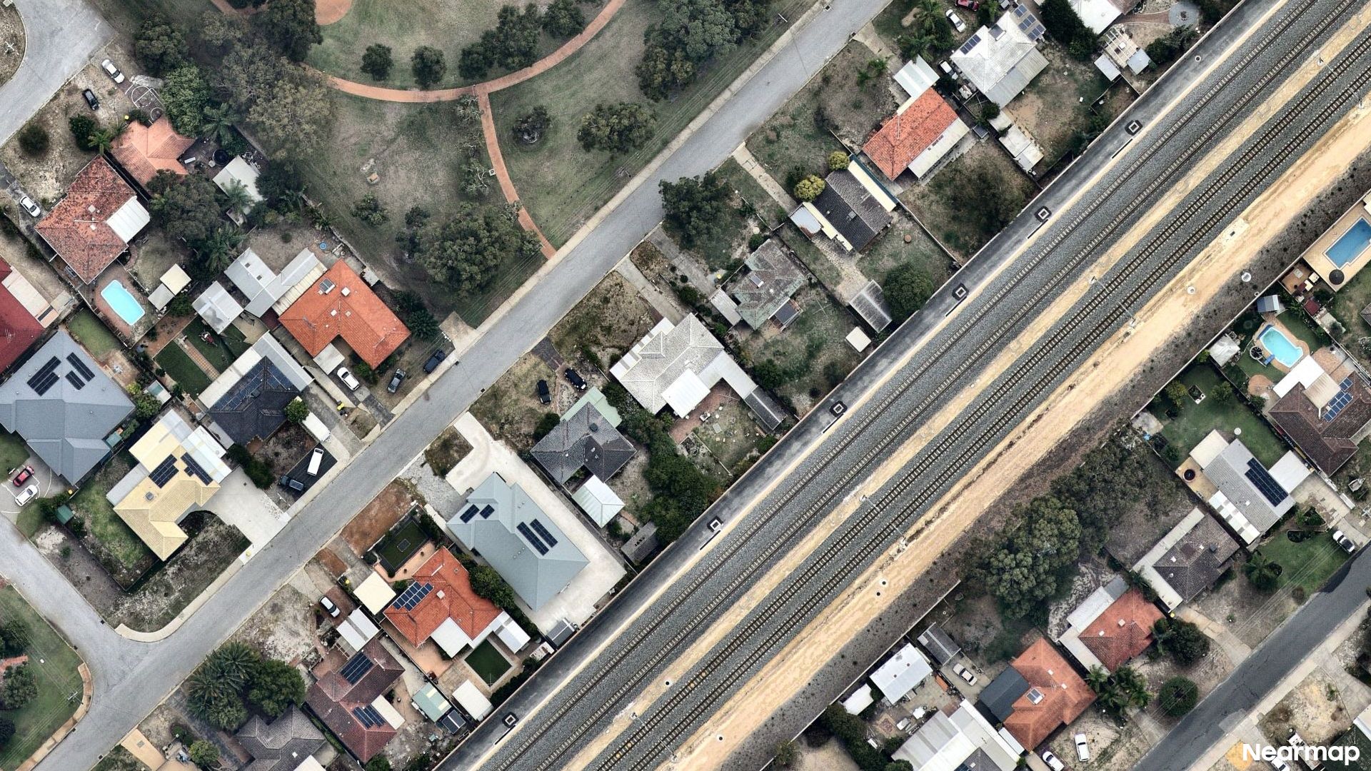 Vertical aerial view