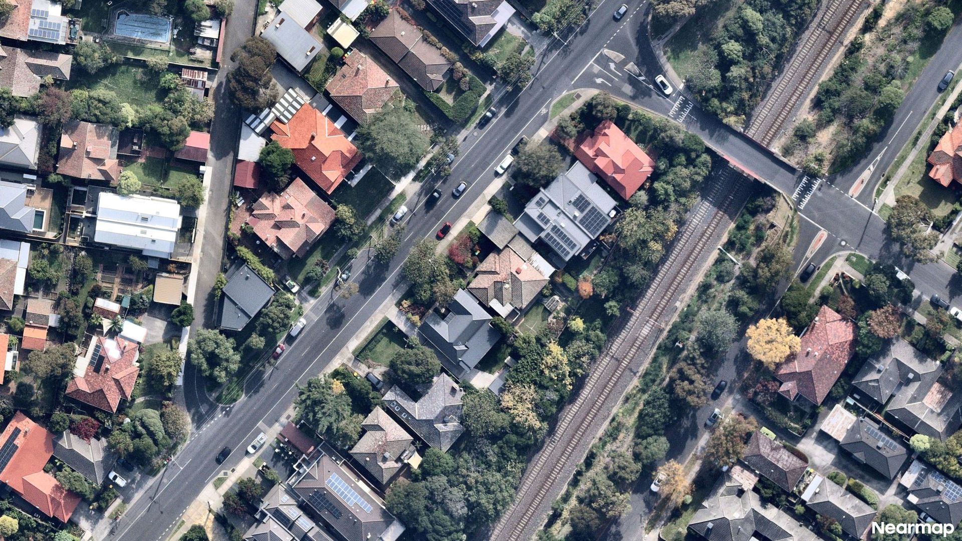 Vertical aerial view