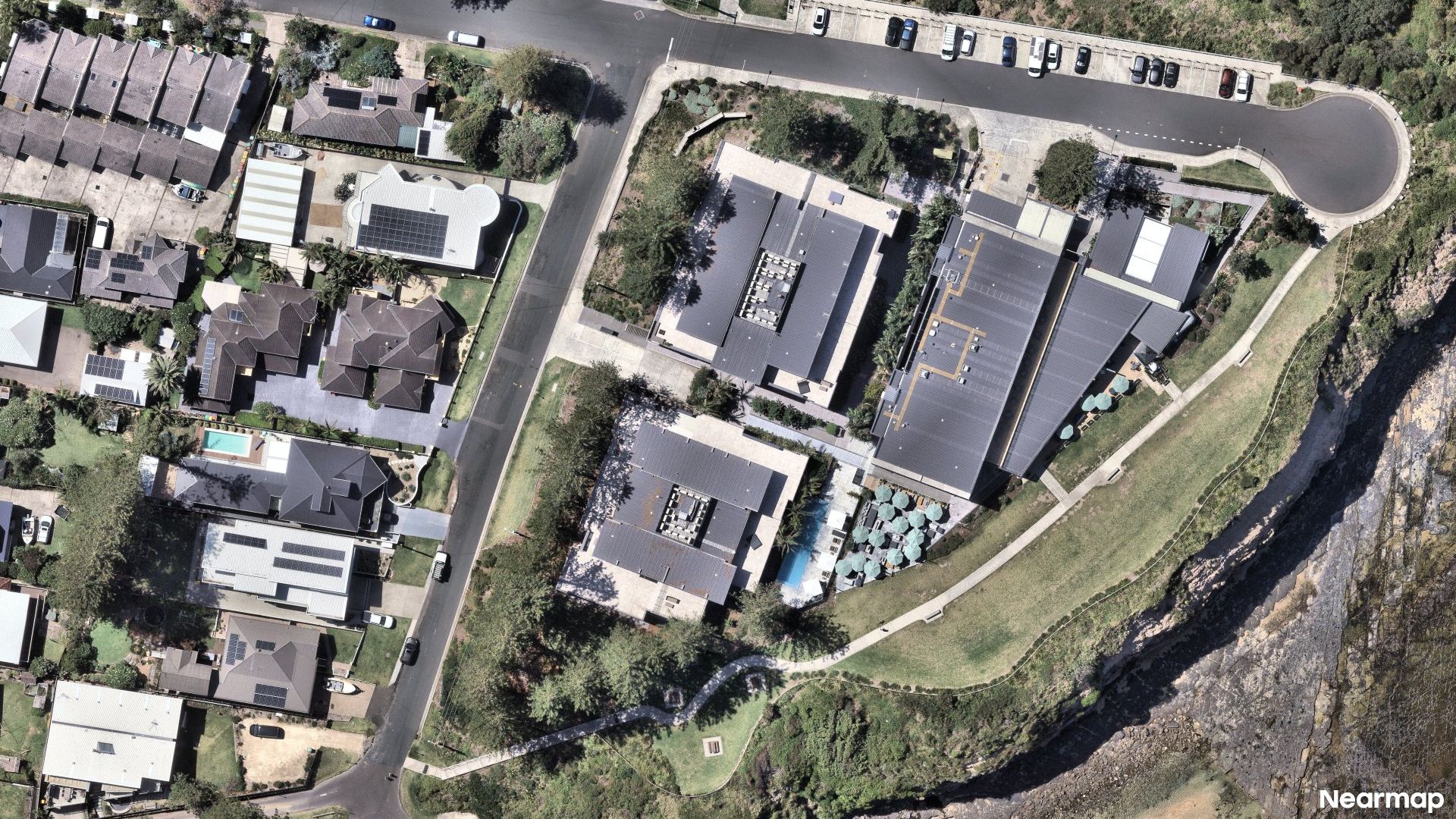 Vertical aerial view