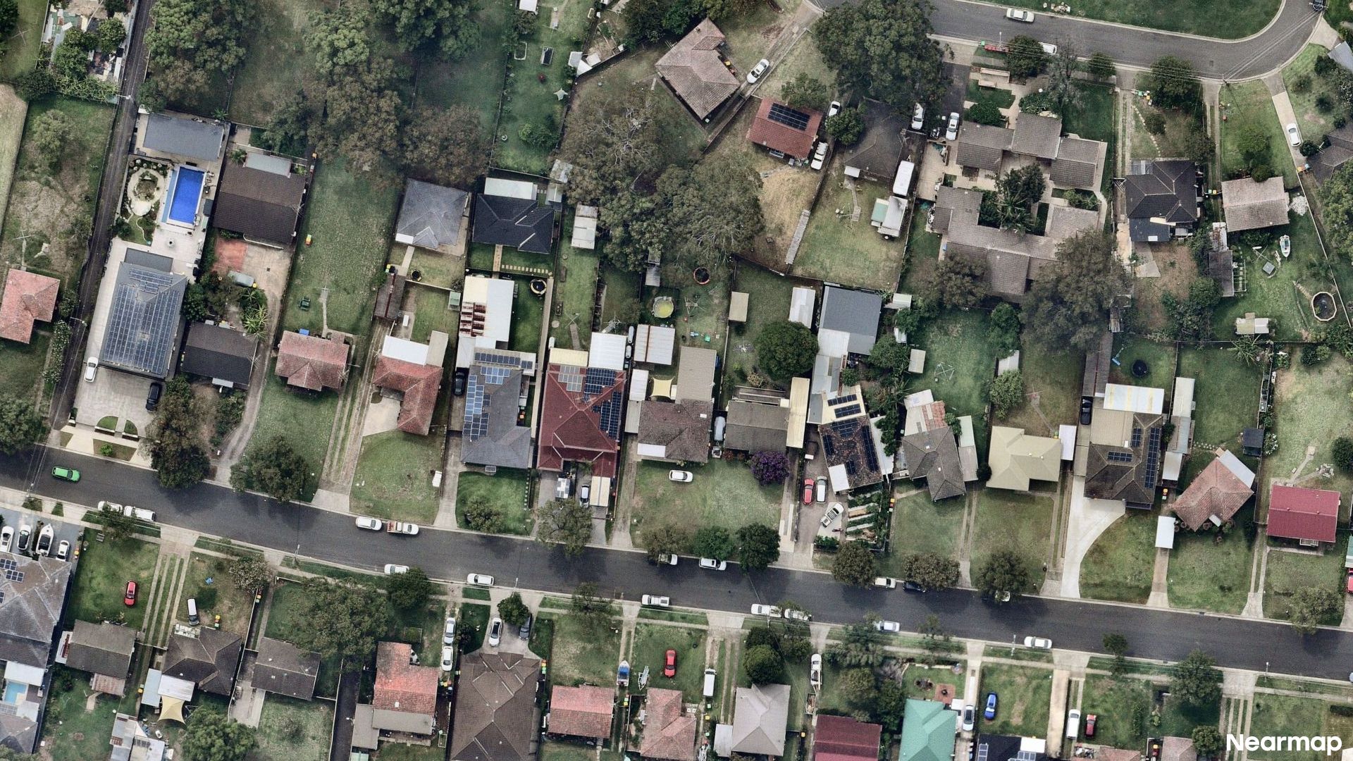 Vertical aerial view