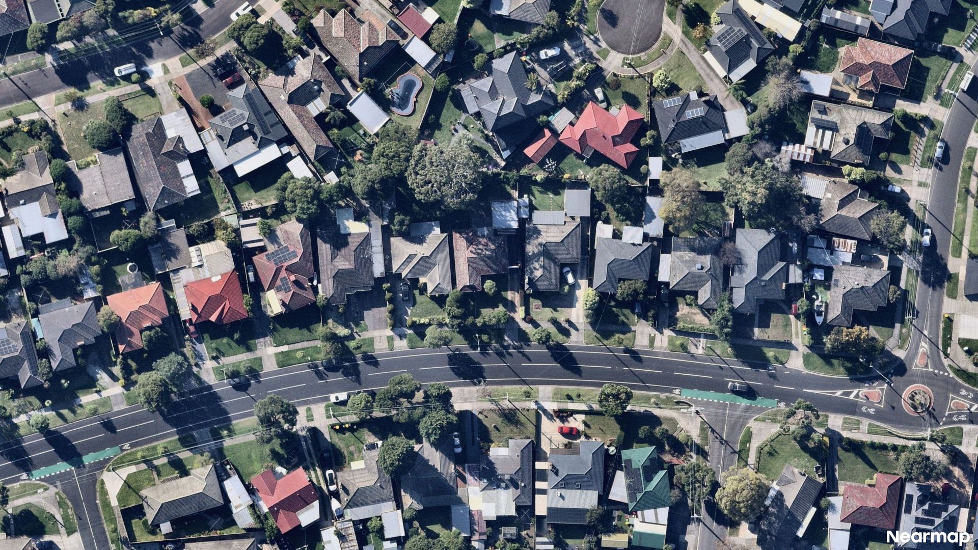 Vertical aerial view
