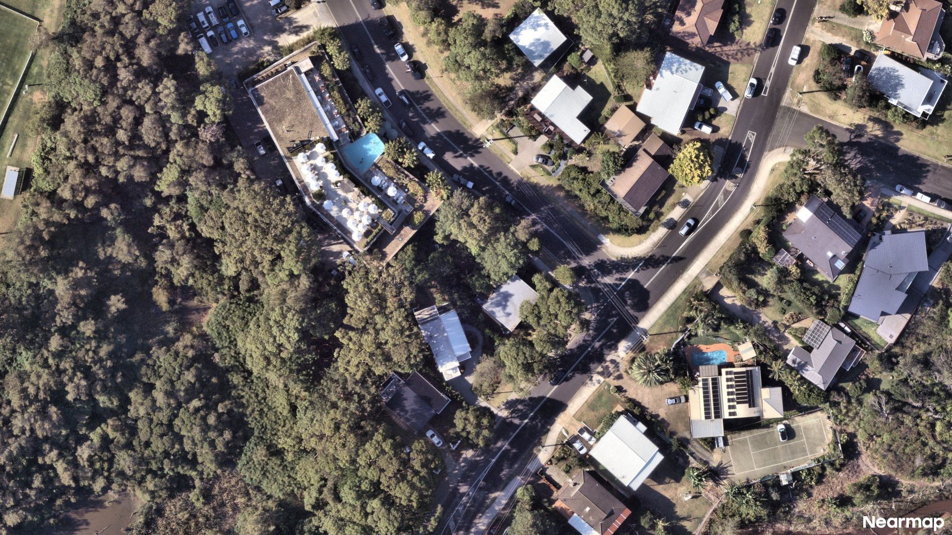 Vertical aerial view