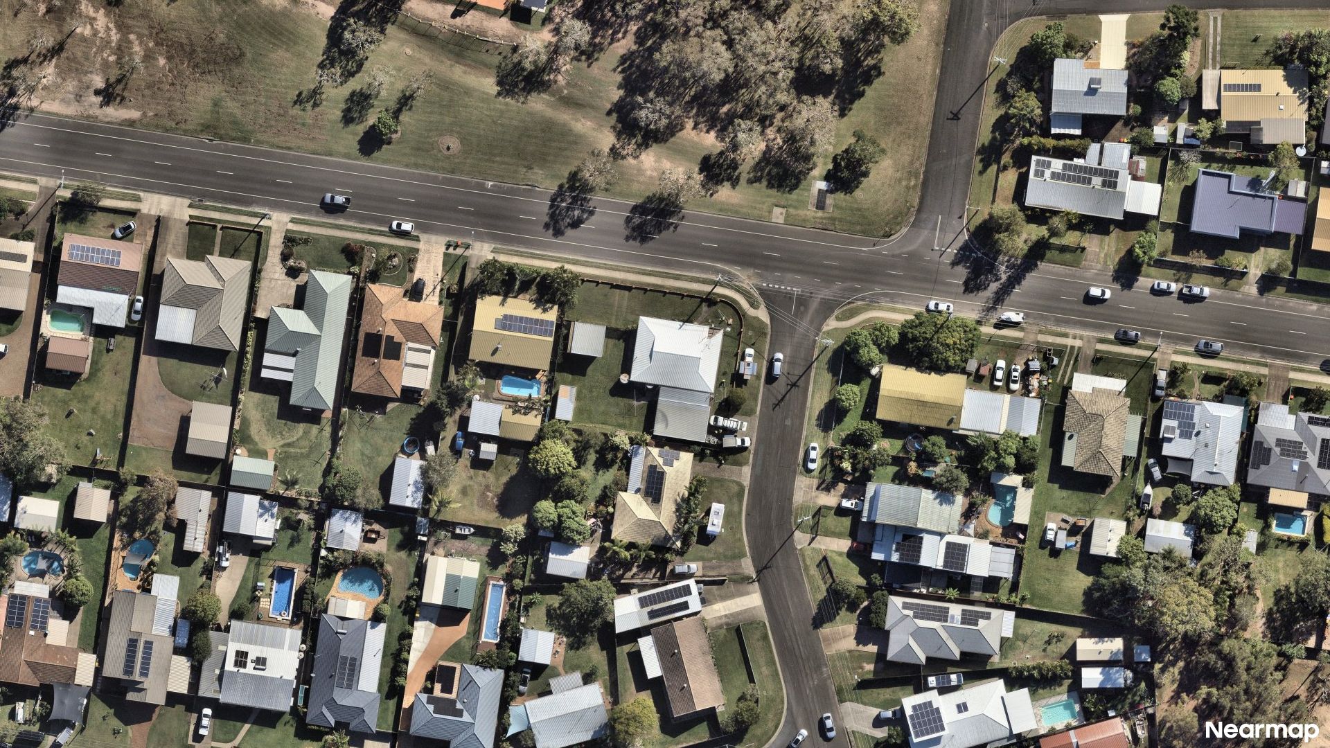 Vertical aerial view