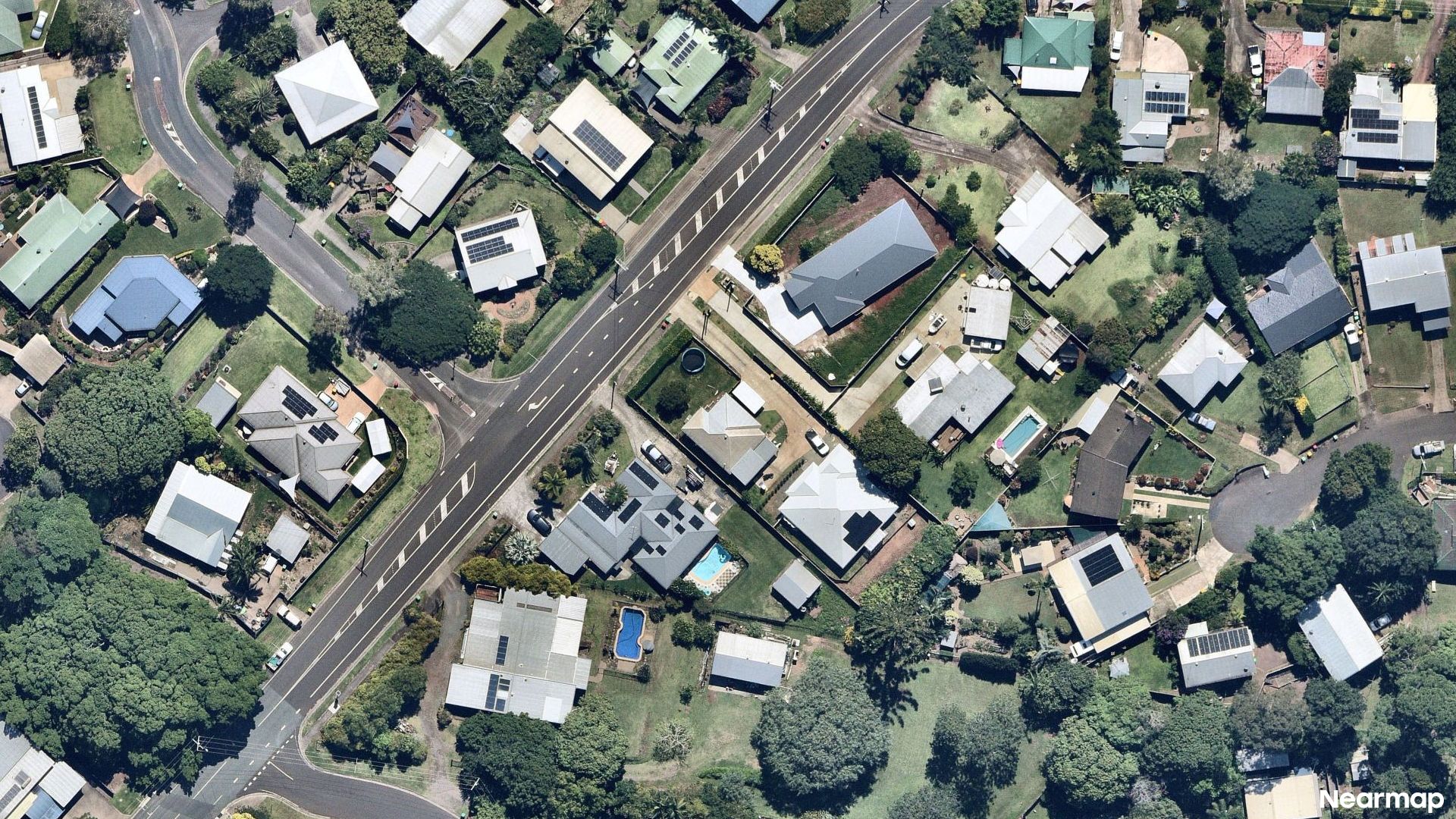 Vertical aerial view