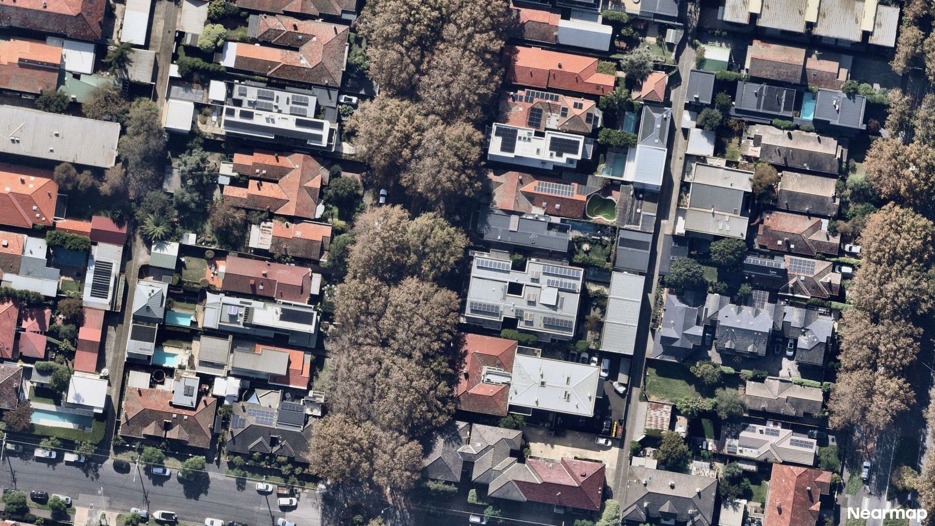 Vertical aerial view