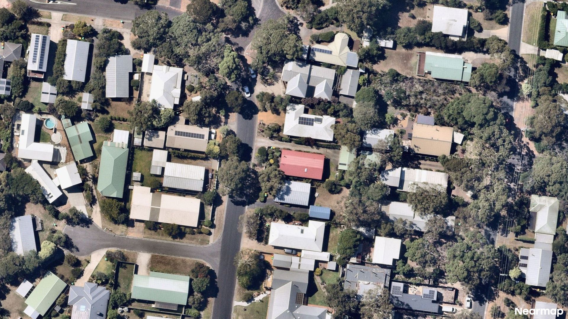 Vertical aerial view
