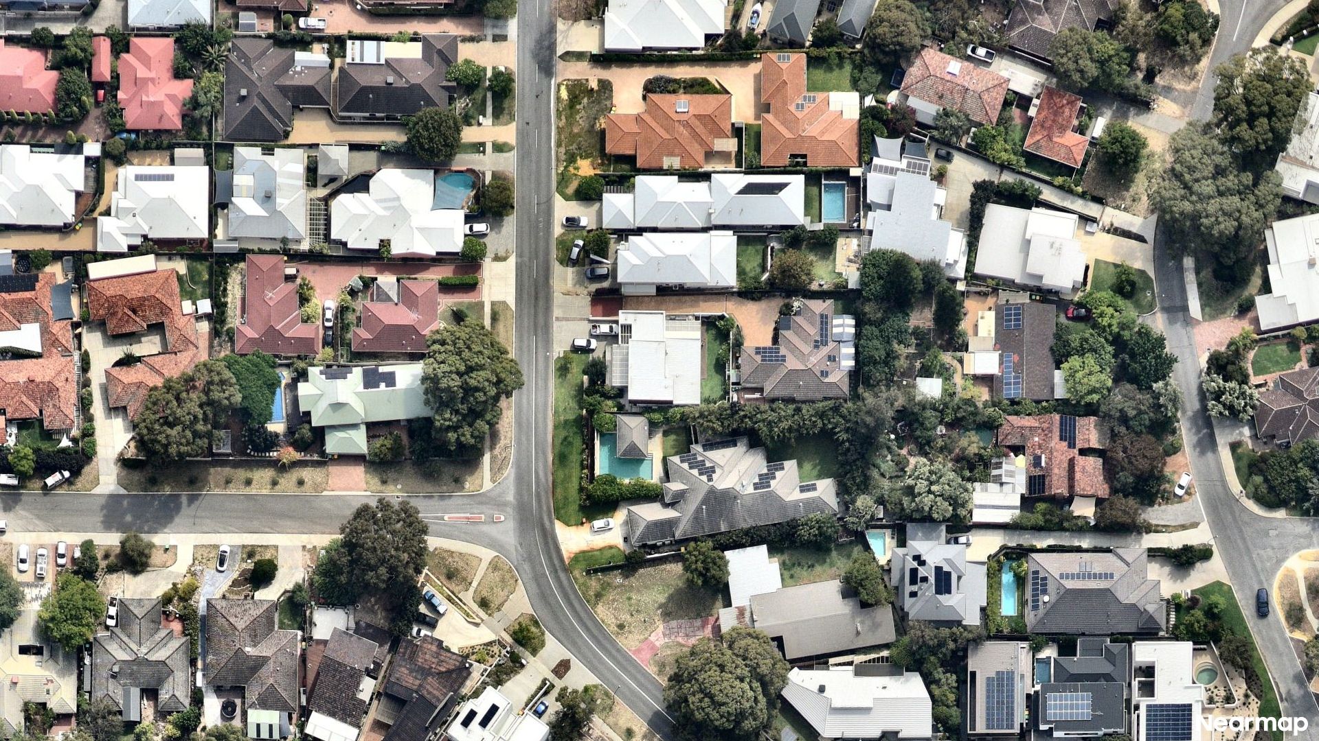 Vertical aerial view