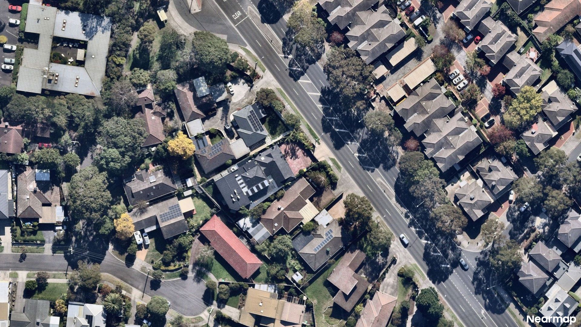 Vertical aerial view