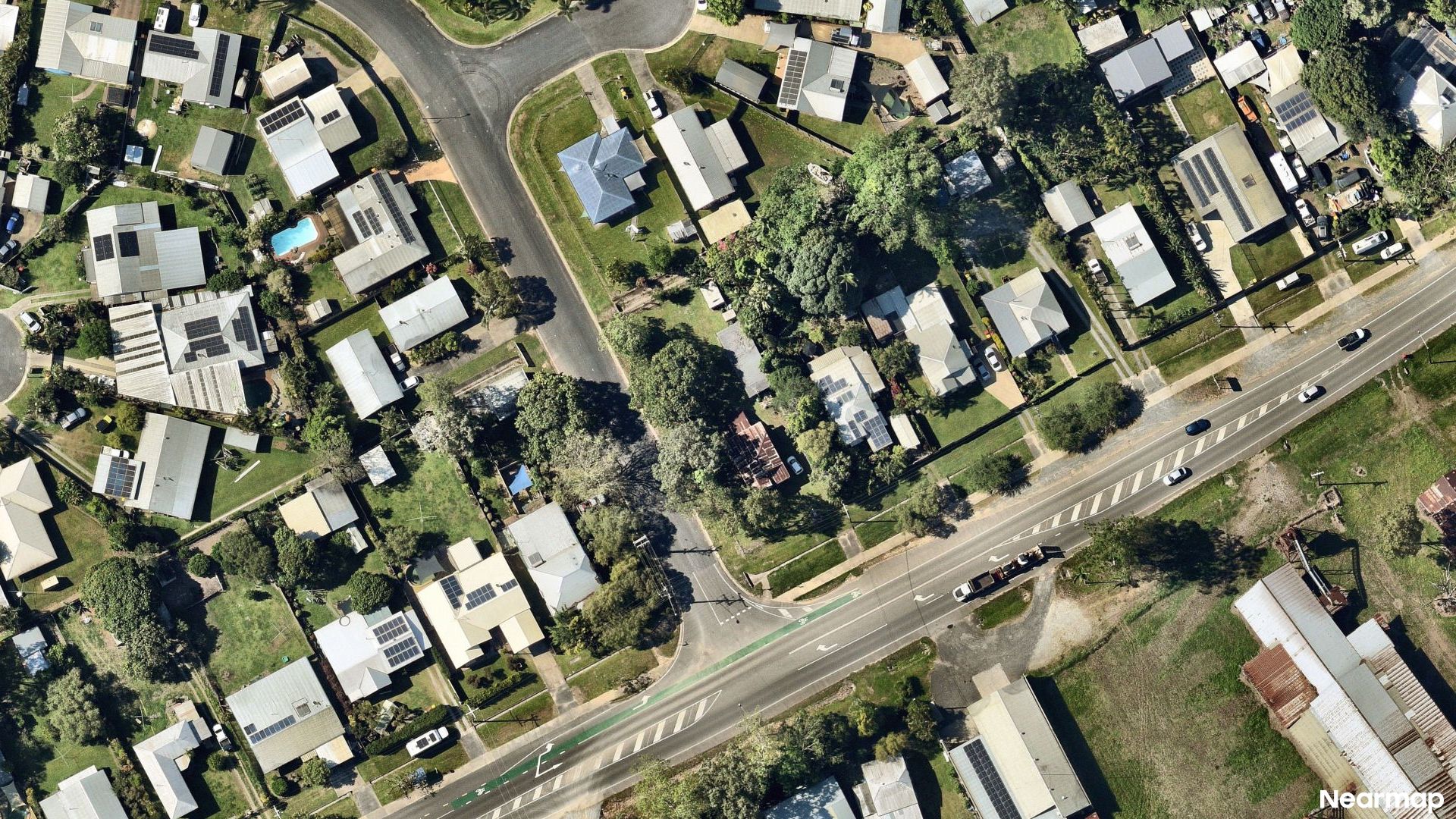 Vertical aerial view