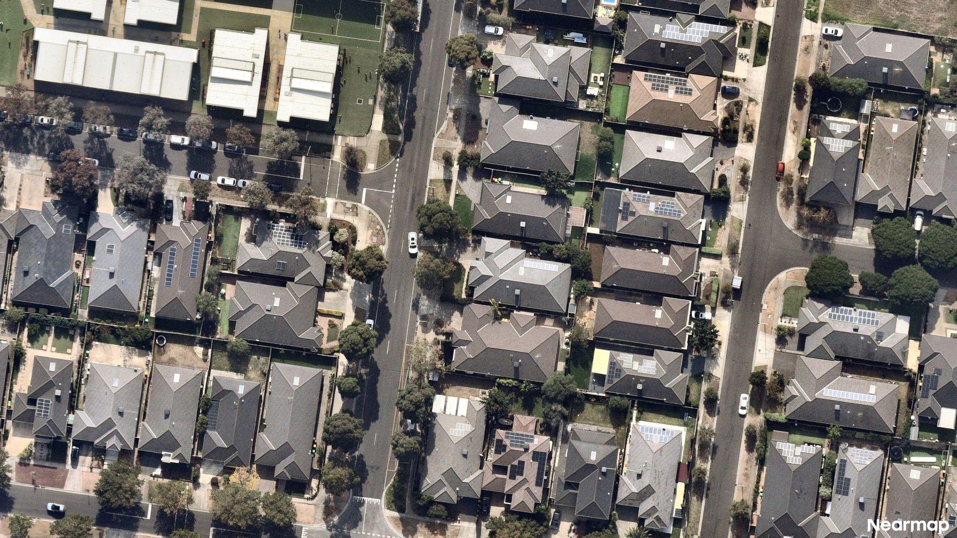 Vertical aerial view