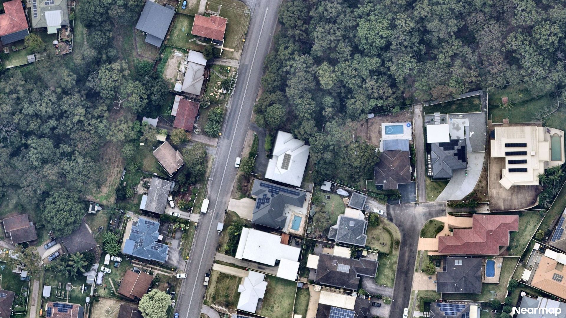 Vertical aerial view