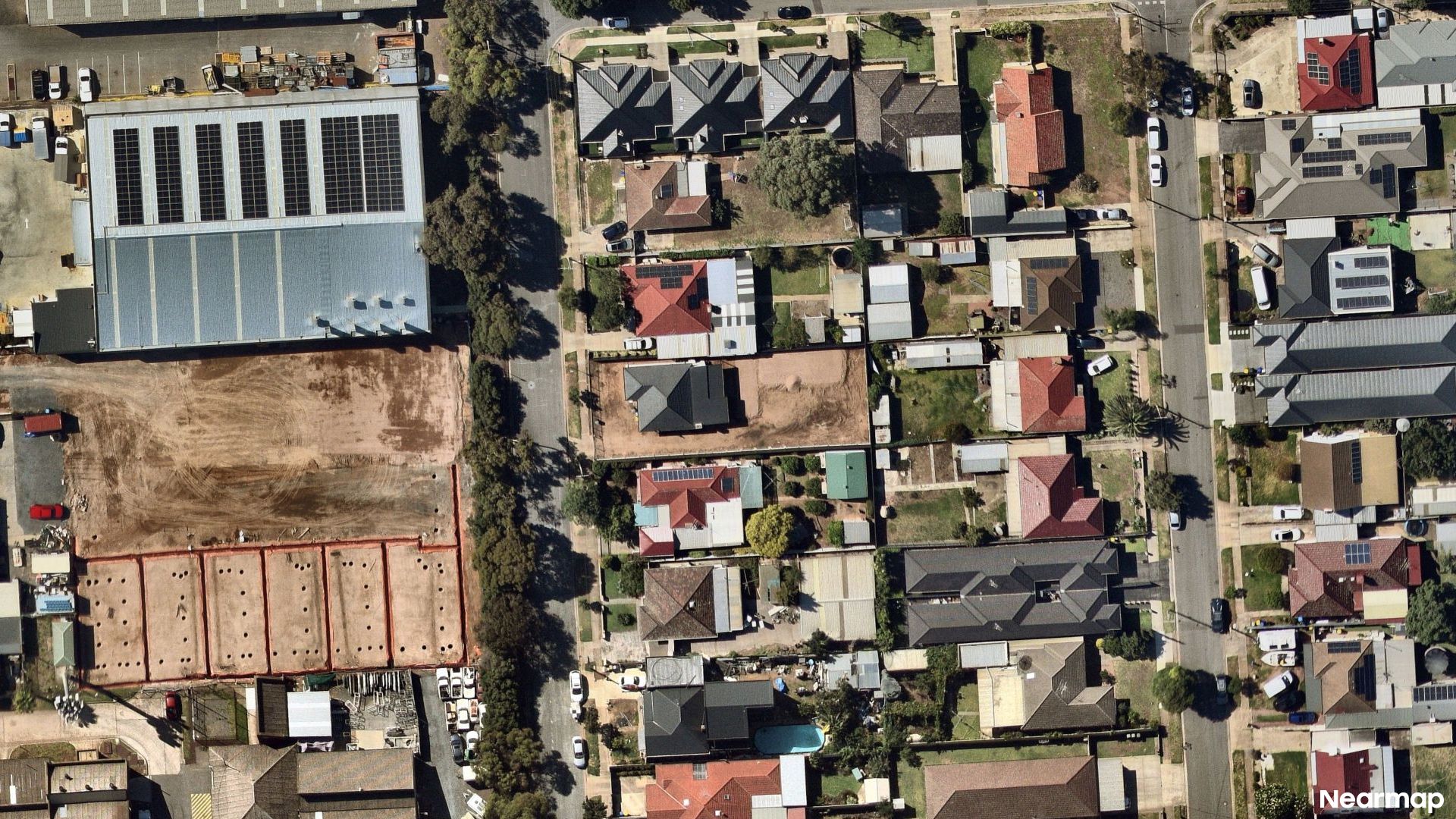 Vertical aerial view