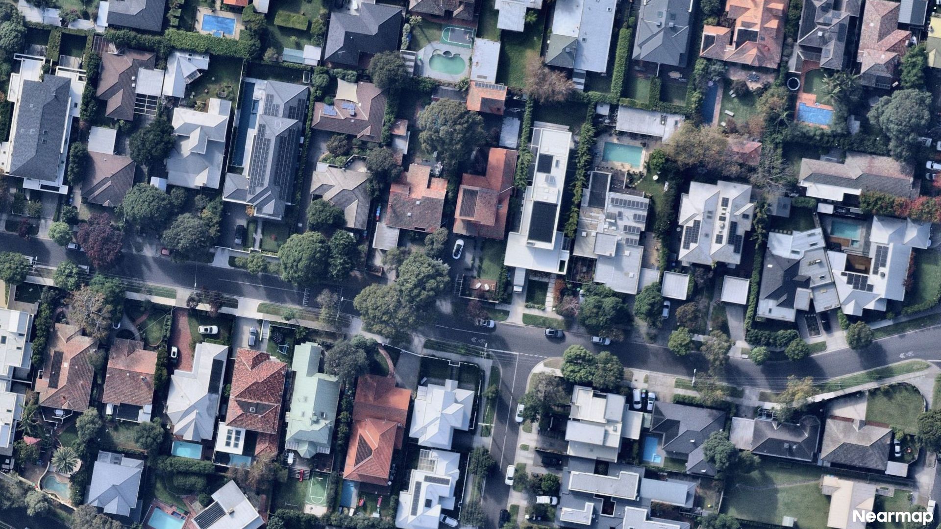 Vertical aerial view