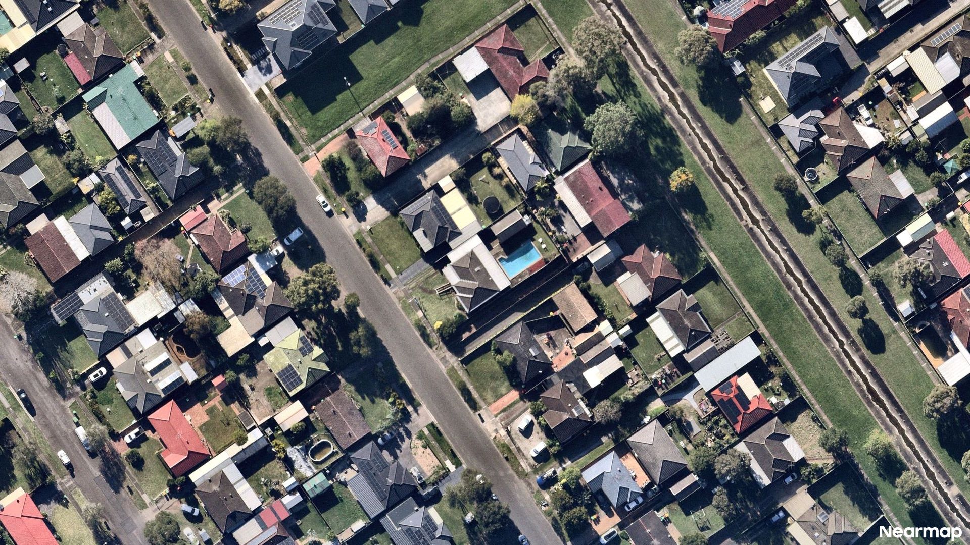 Vertical aerial view