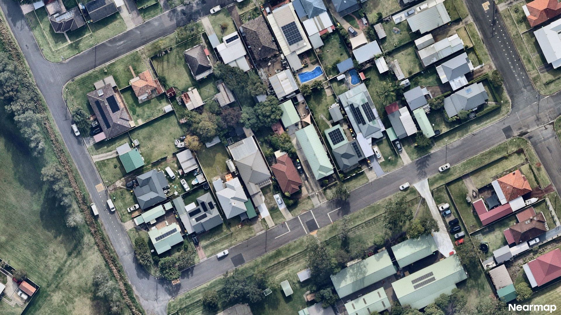 Vertical aerial view