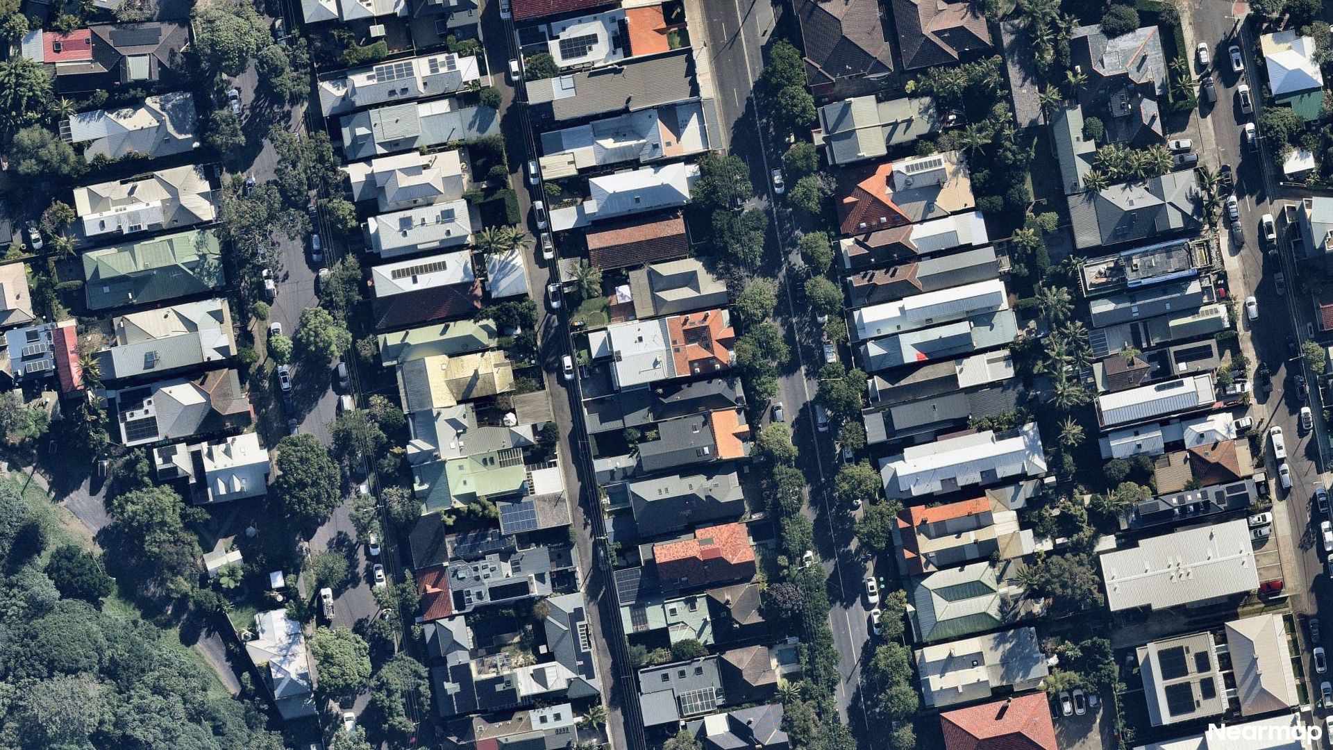Vertical aerial view