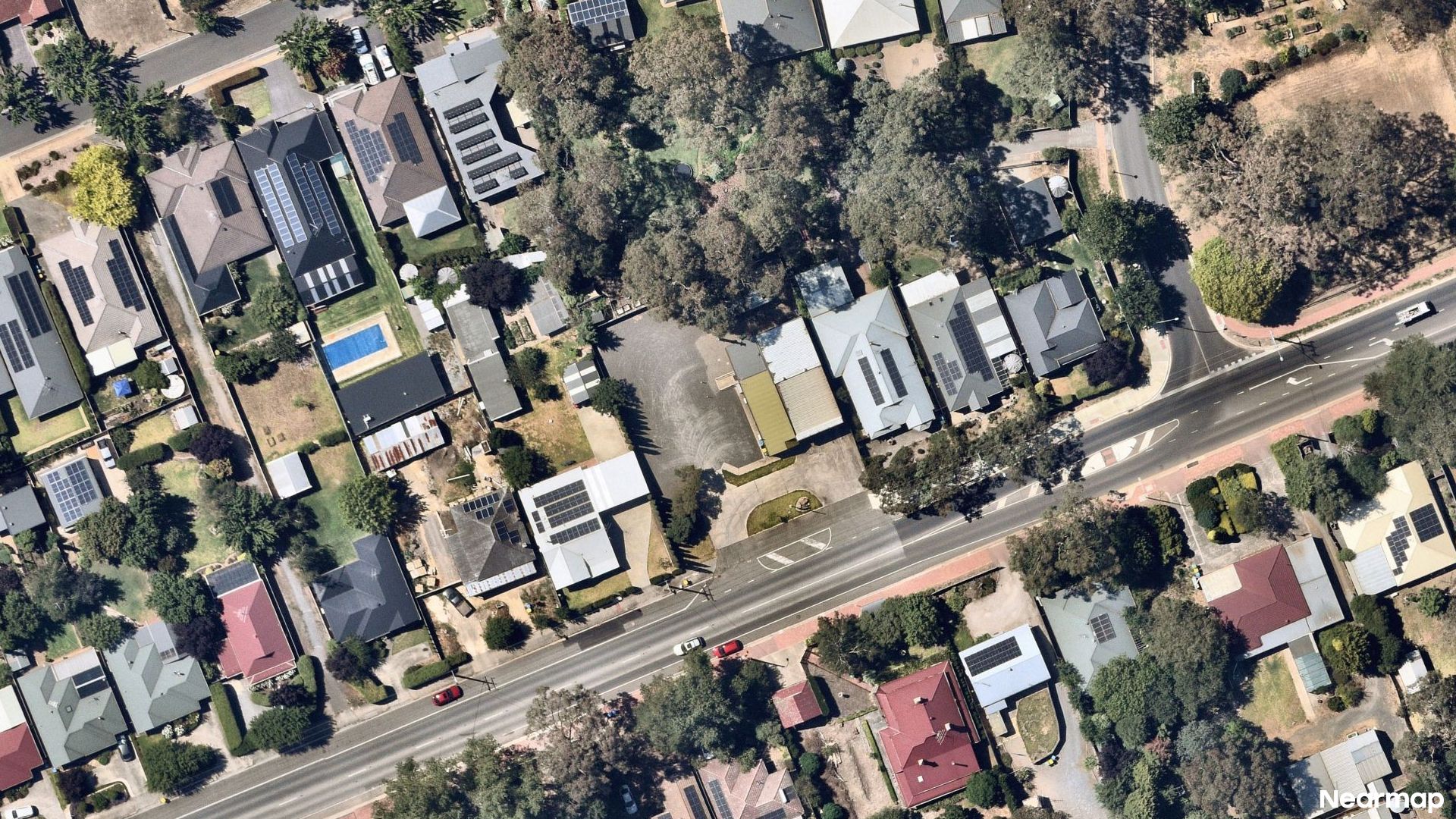 Vertical aerial view