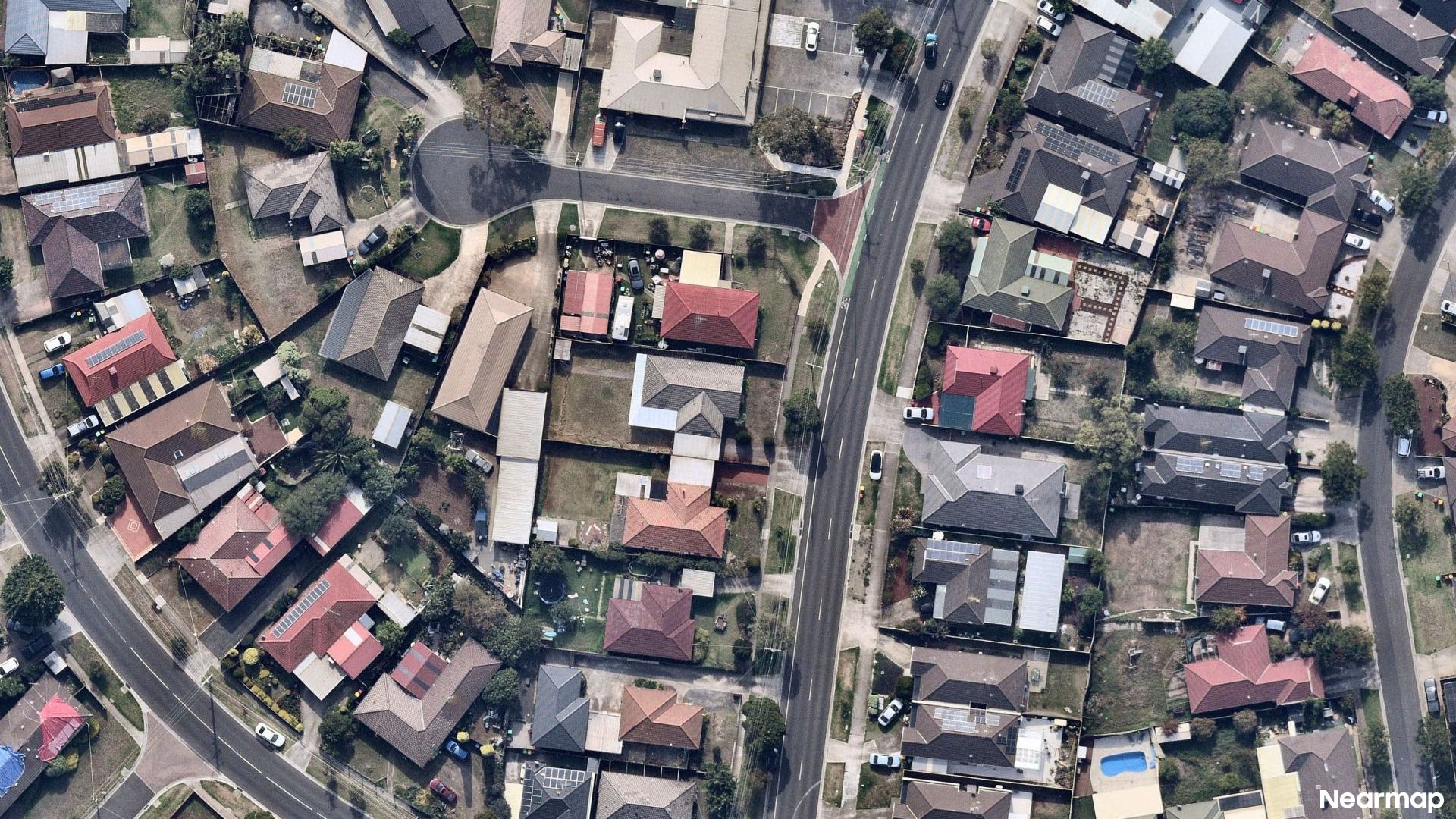 Vertical aerial view