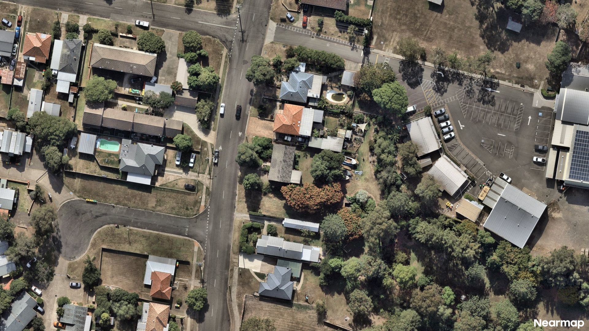 Vertical aerial view