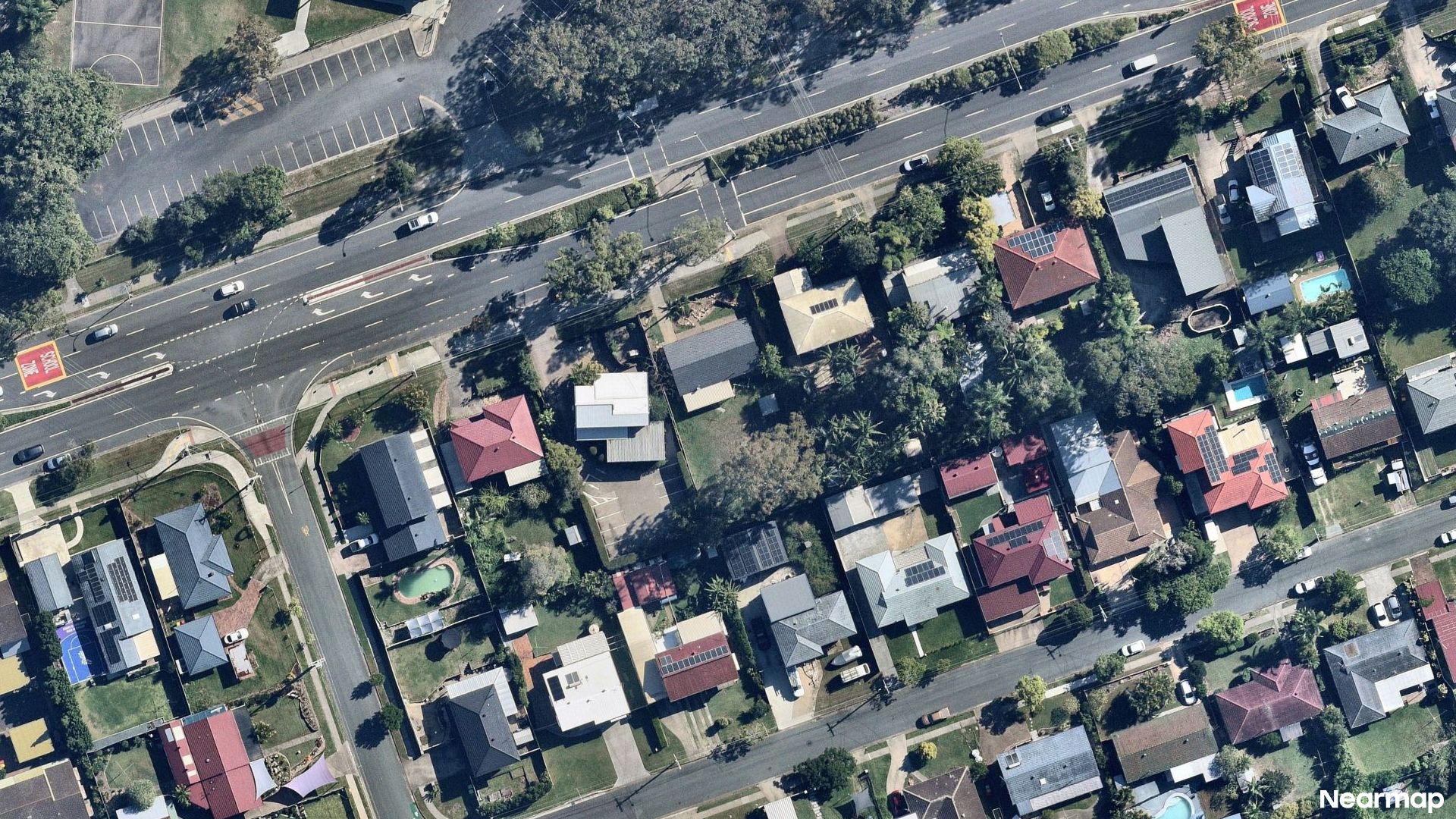 Vertical aerial view