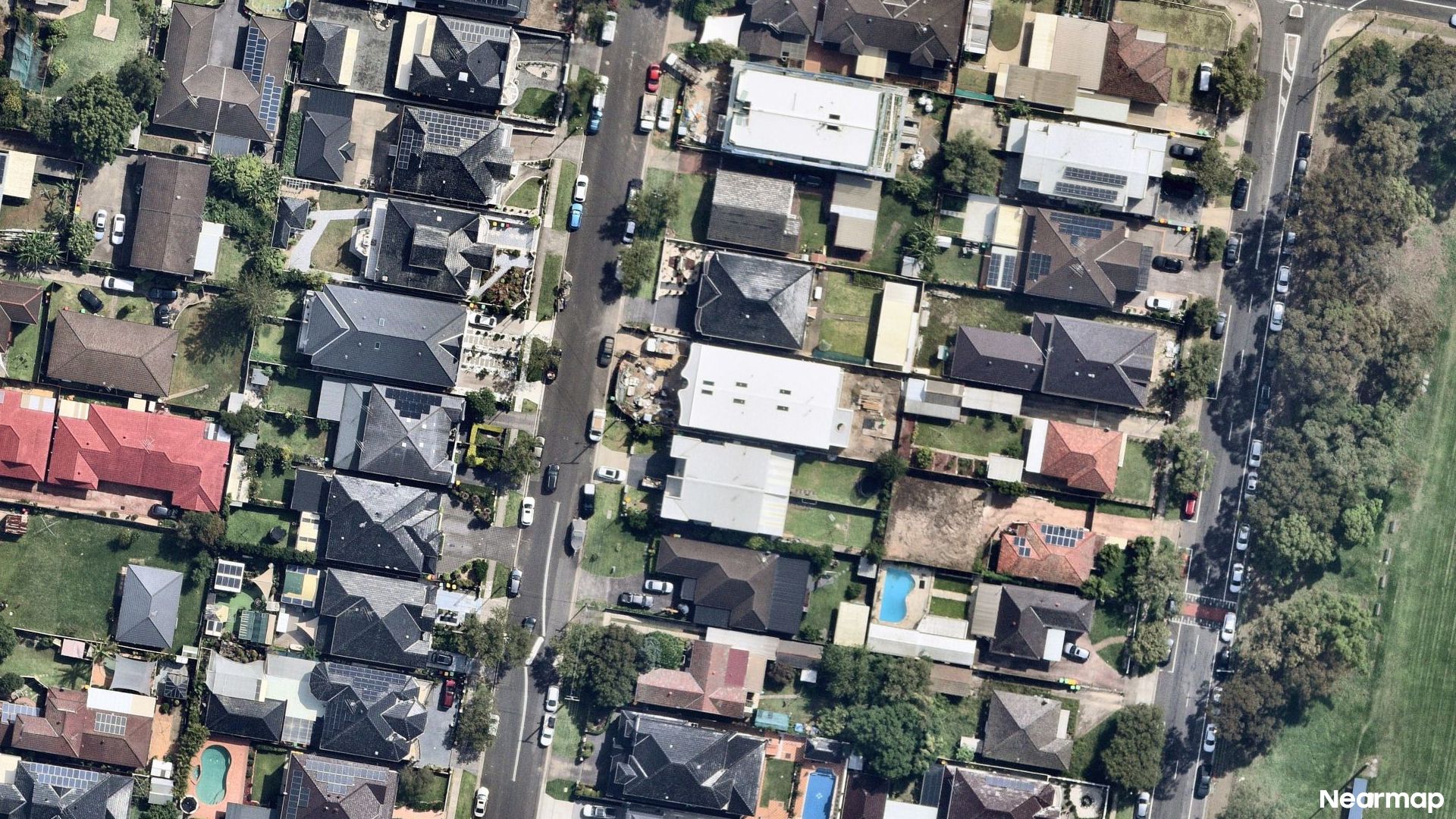 Vertical aerial view