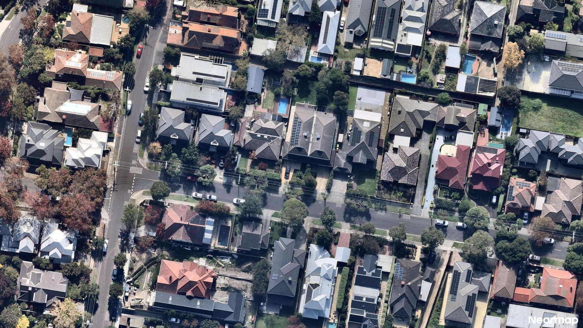 Vertical aerial view