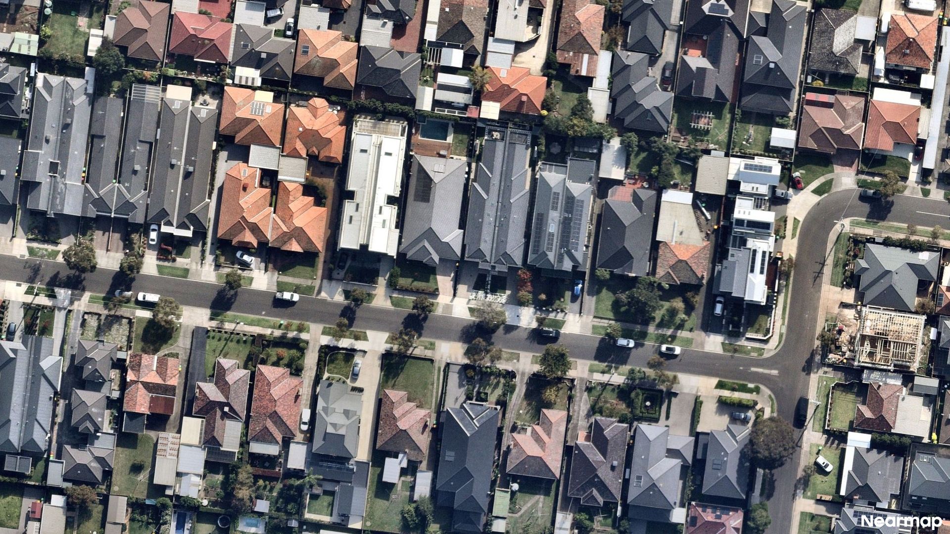 Vertical aerial view