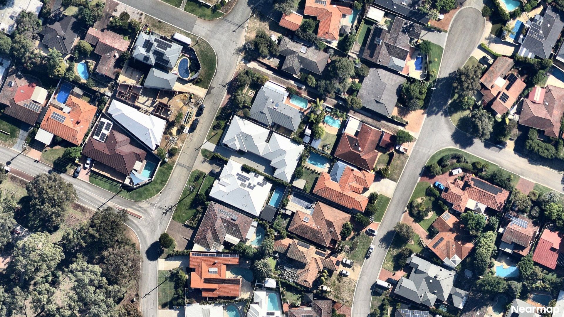 Vertical aerial view
