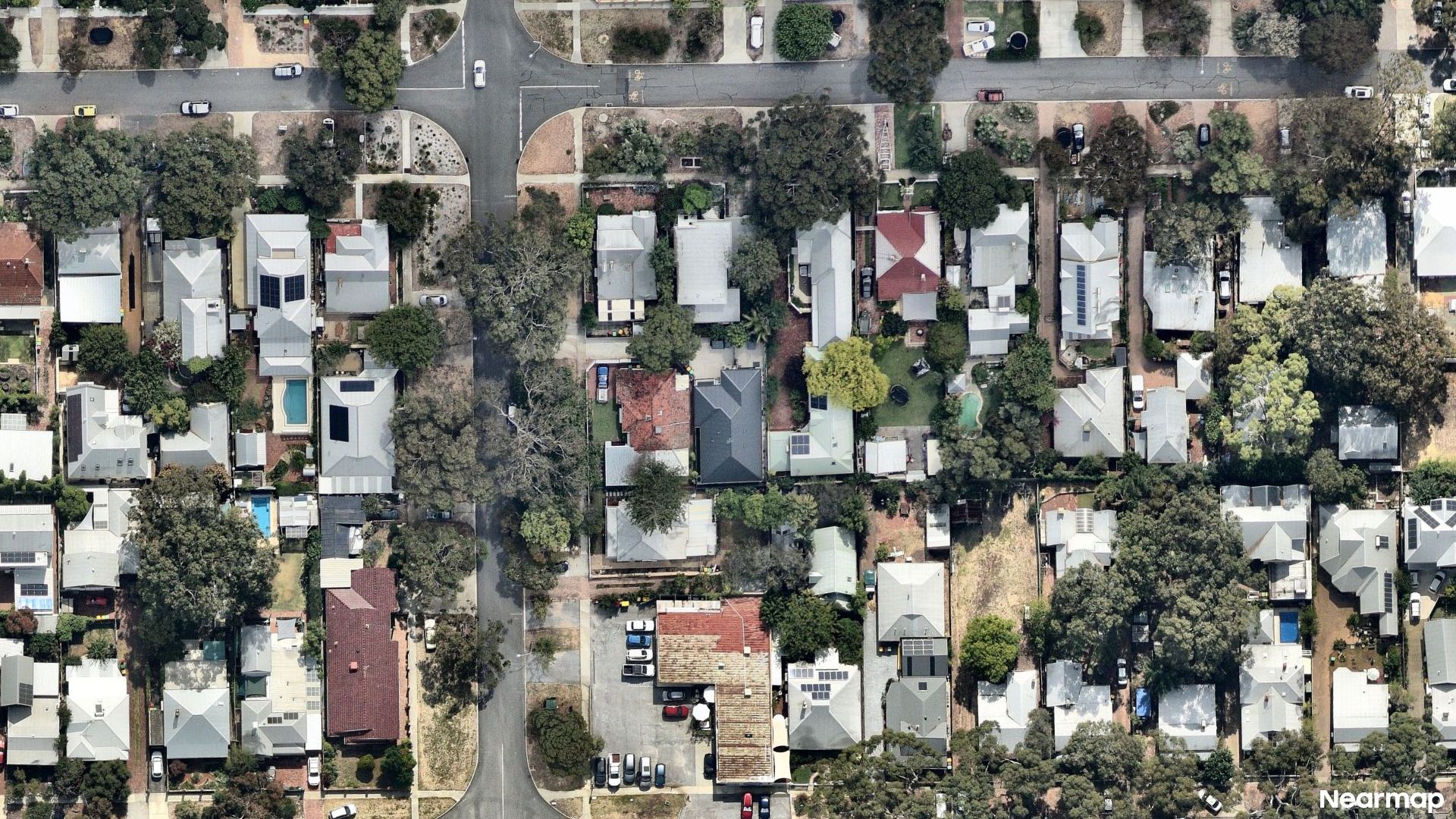 Vertical aerial view