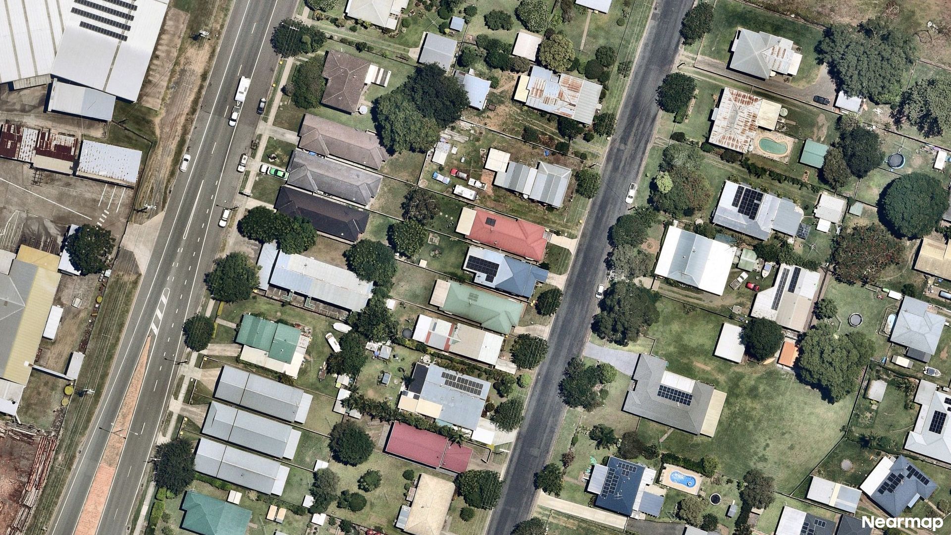Vertical aerial view