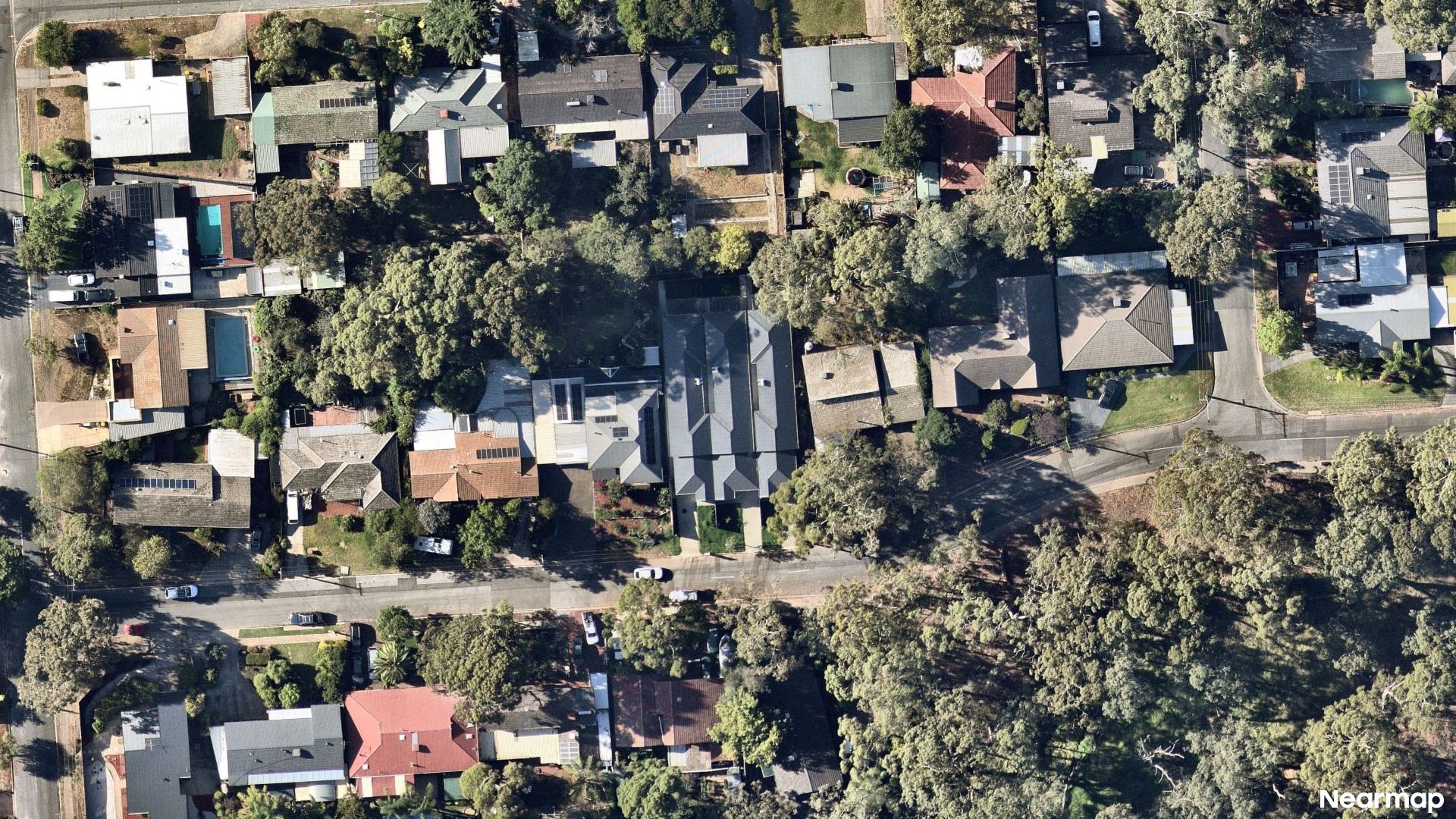Vertical aerial view