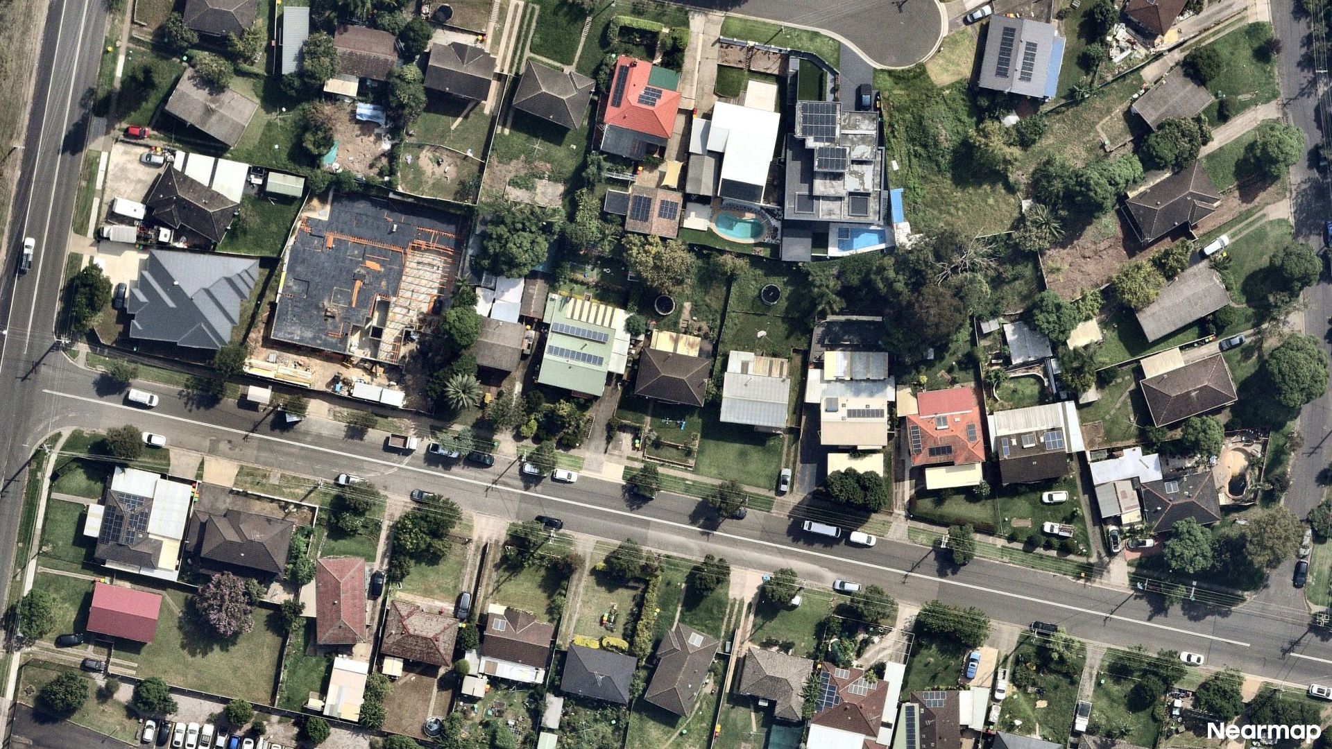 Vertical aerial view